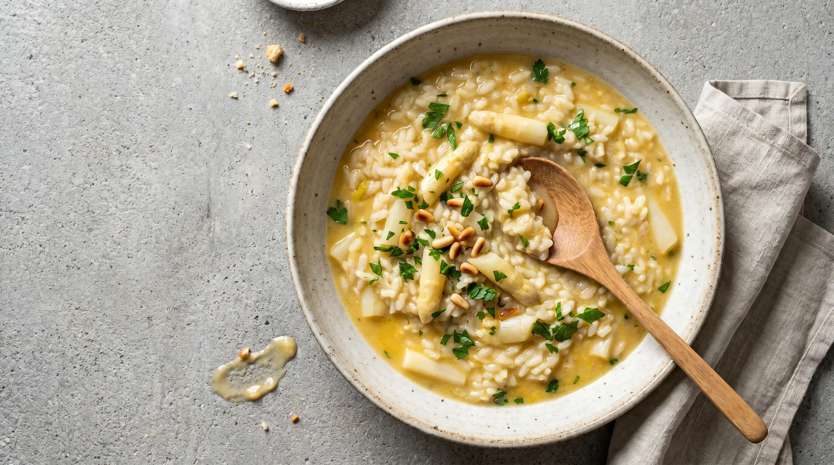 Histaminarmer Spargelrisotto (ohne Parmesan)