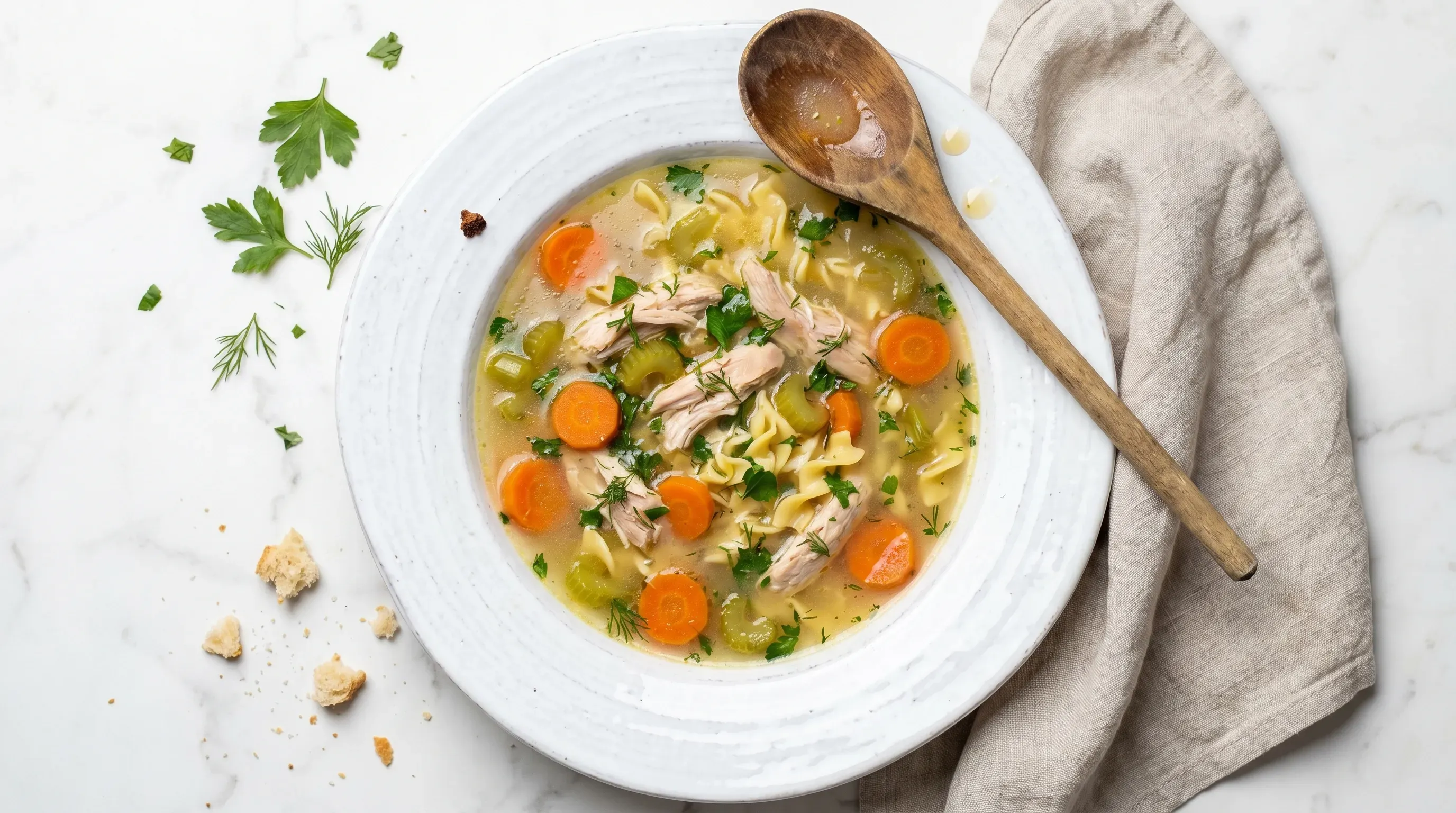 Klassische Hühnersuppe