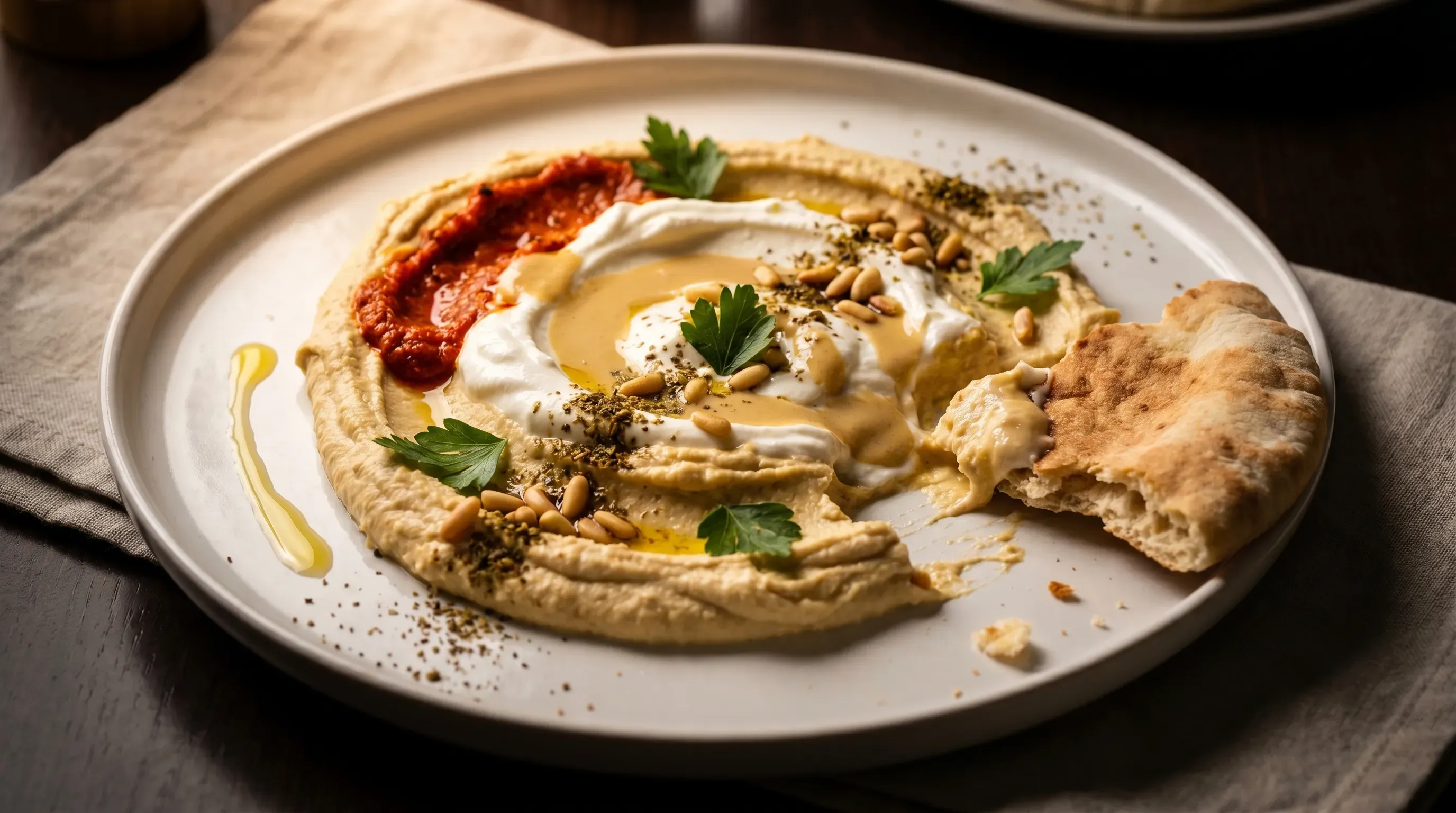 Joghurt Tahini Hummus Aufstrich