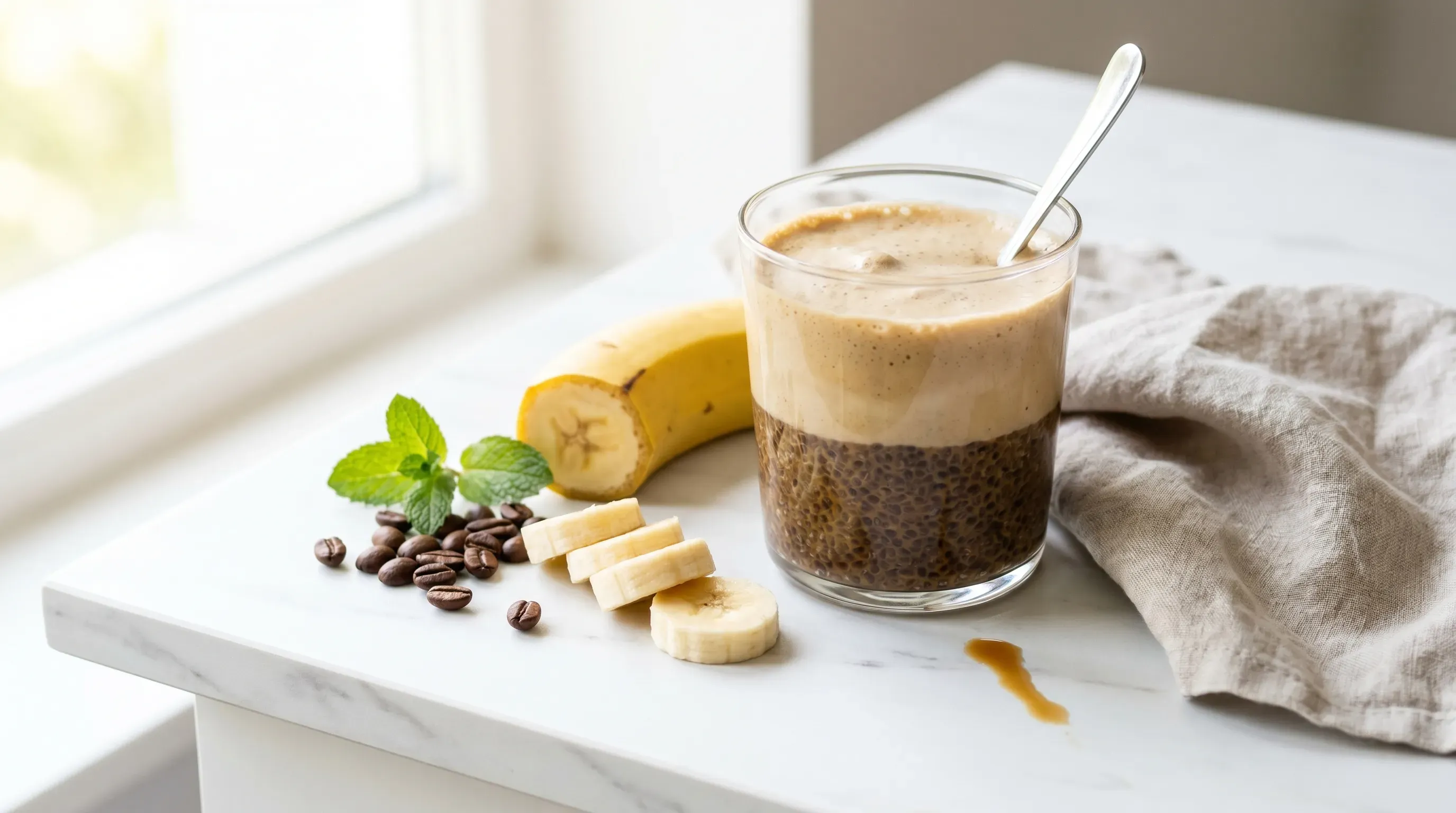 Kaffee Chia Pudding