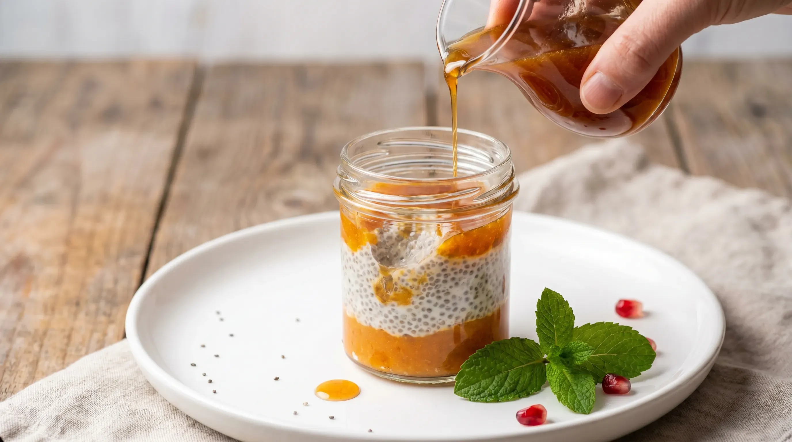 Kaki Chia Pudding