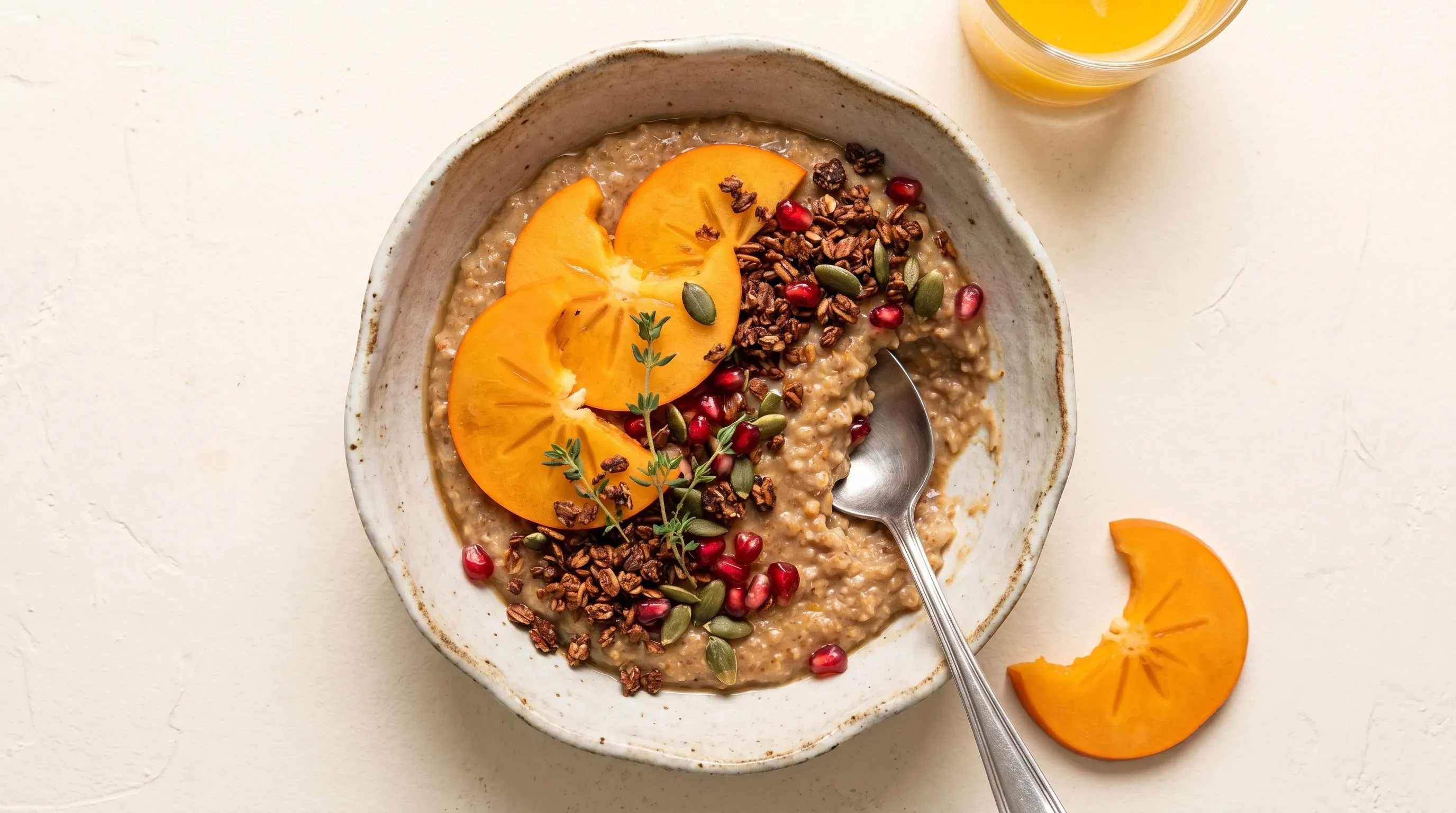 Kaki Lebkuchen Porridge