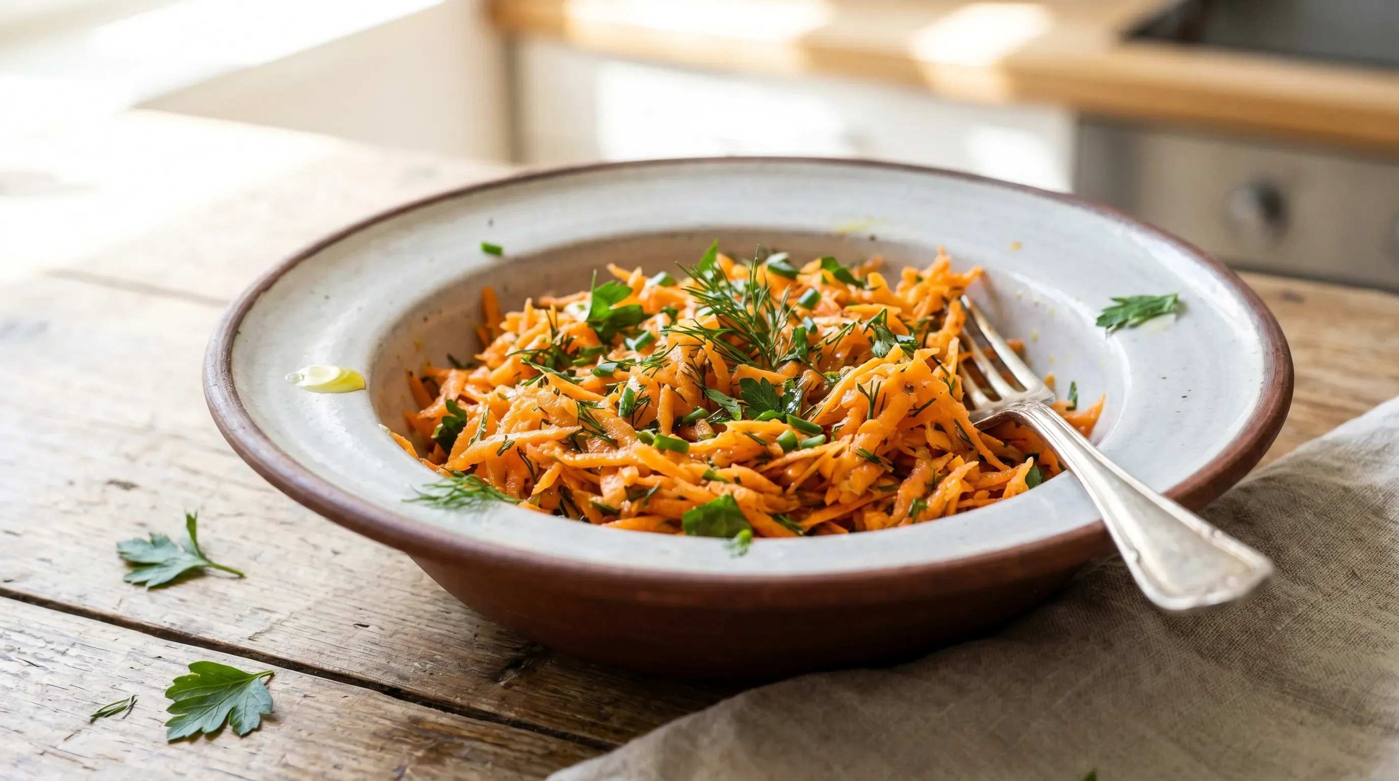 Karotlensalat mit Kräutern