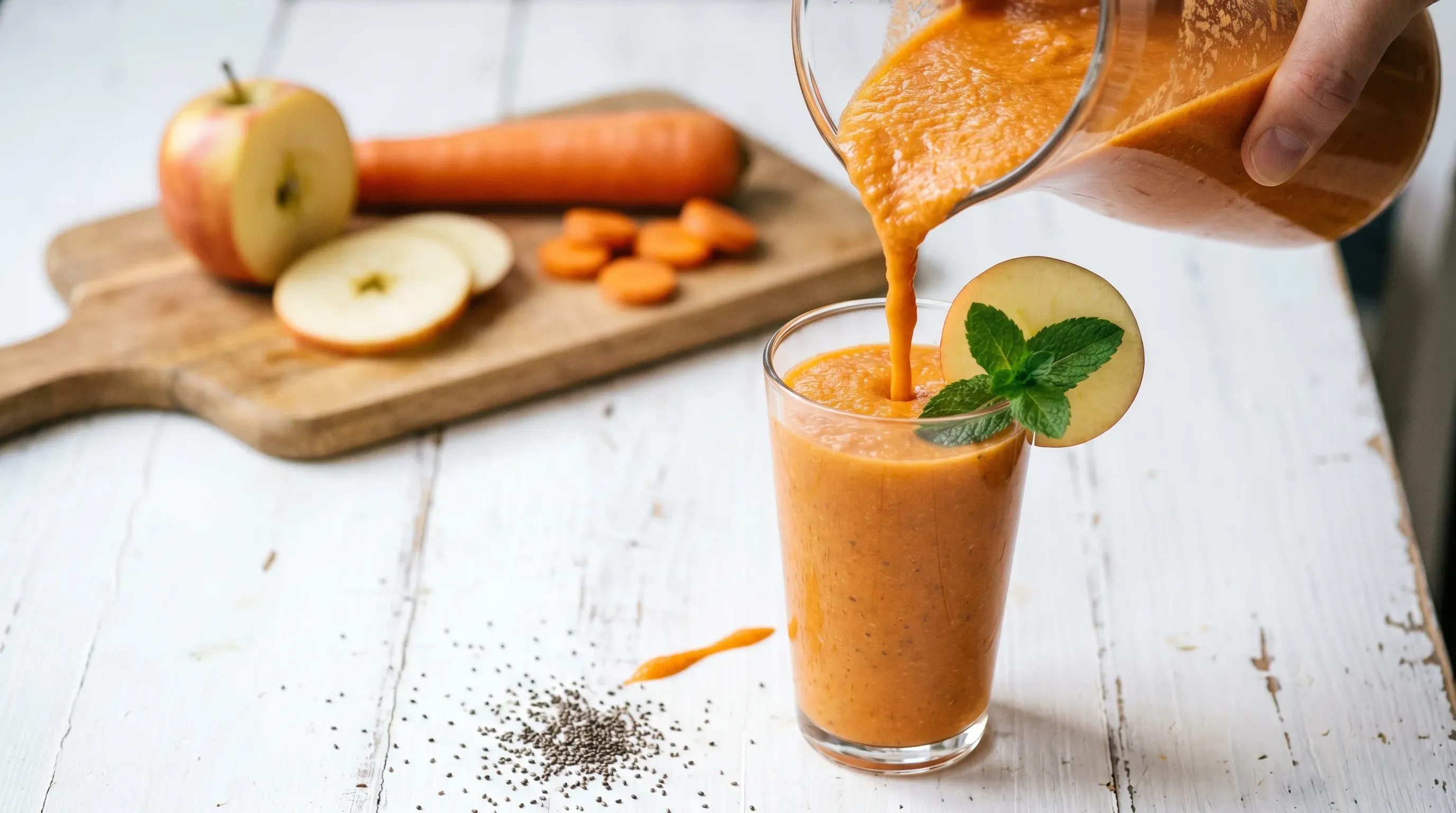 Karotten Apfel Smoothie