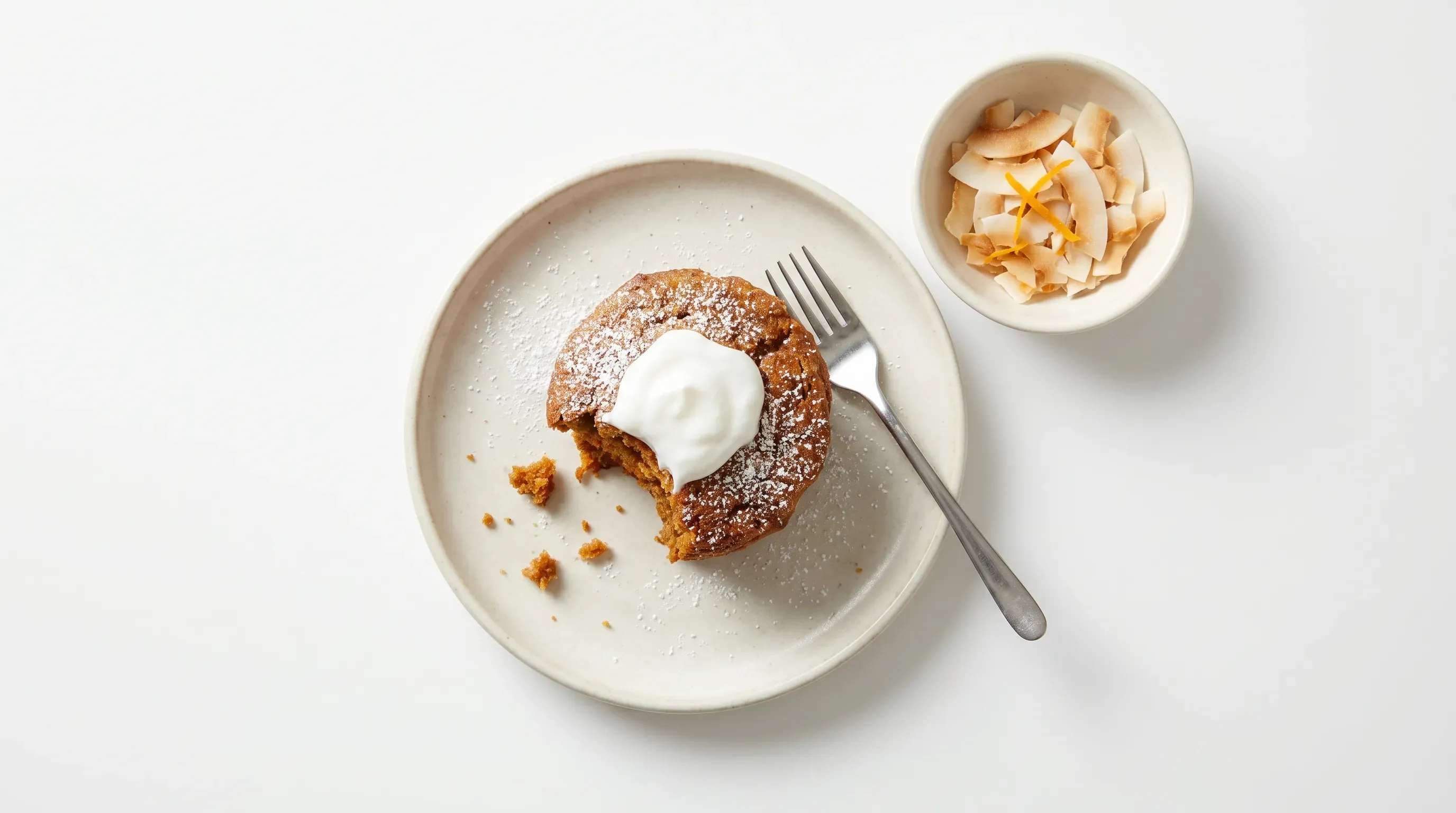 Karotten-Cupcakes mit Kokosjoghurt