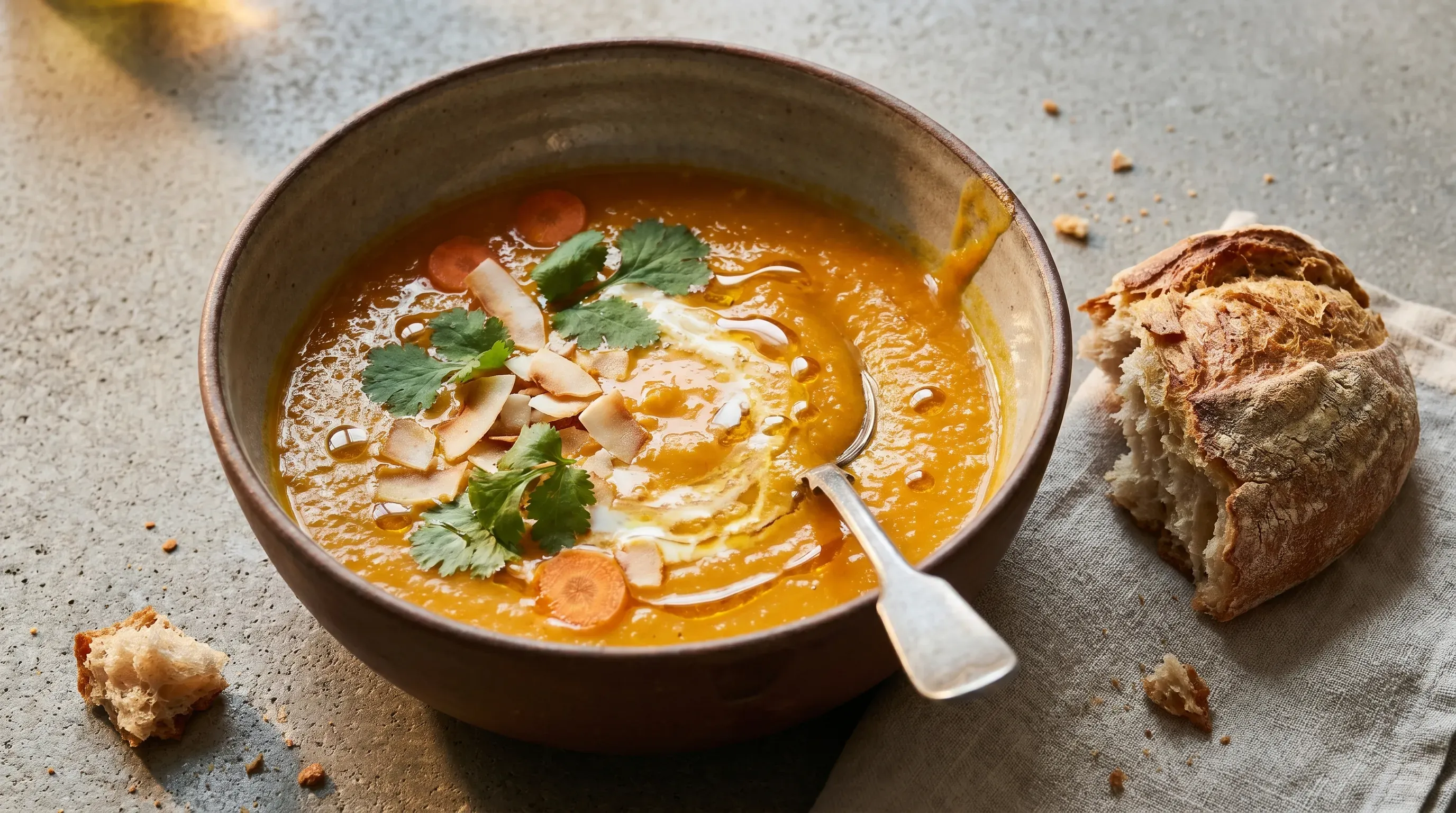 Karotten Ingwer Kokossuppe