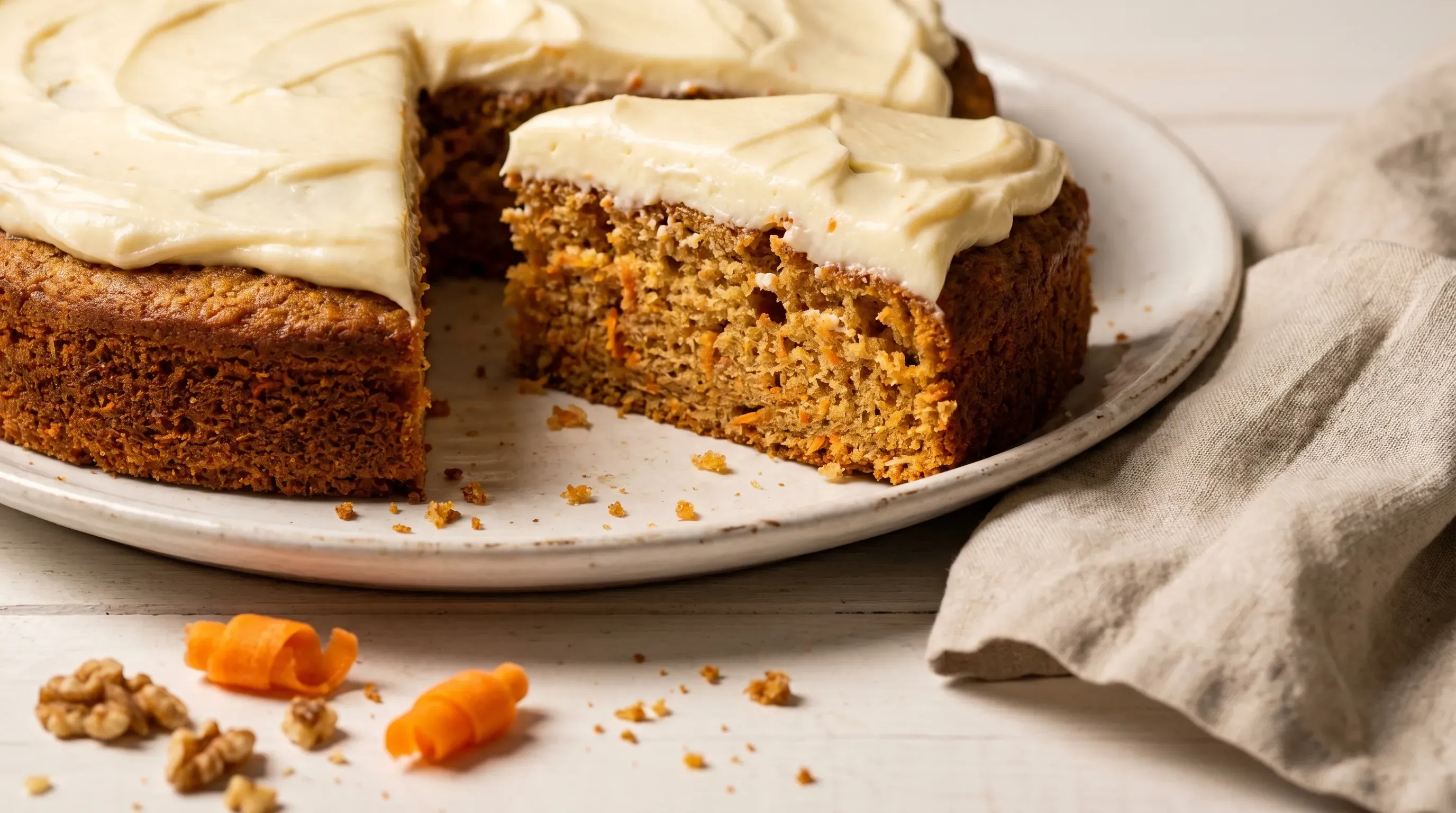 Karottenblechkuchen mit Frosting