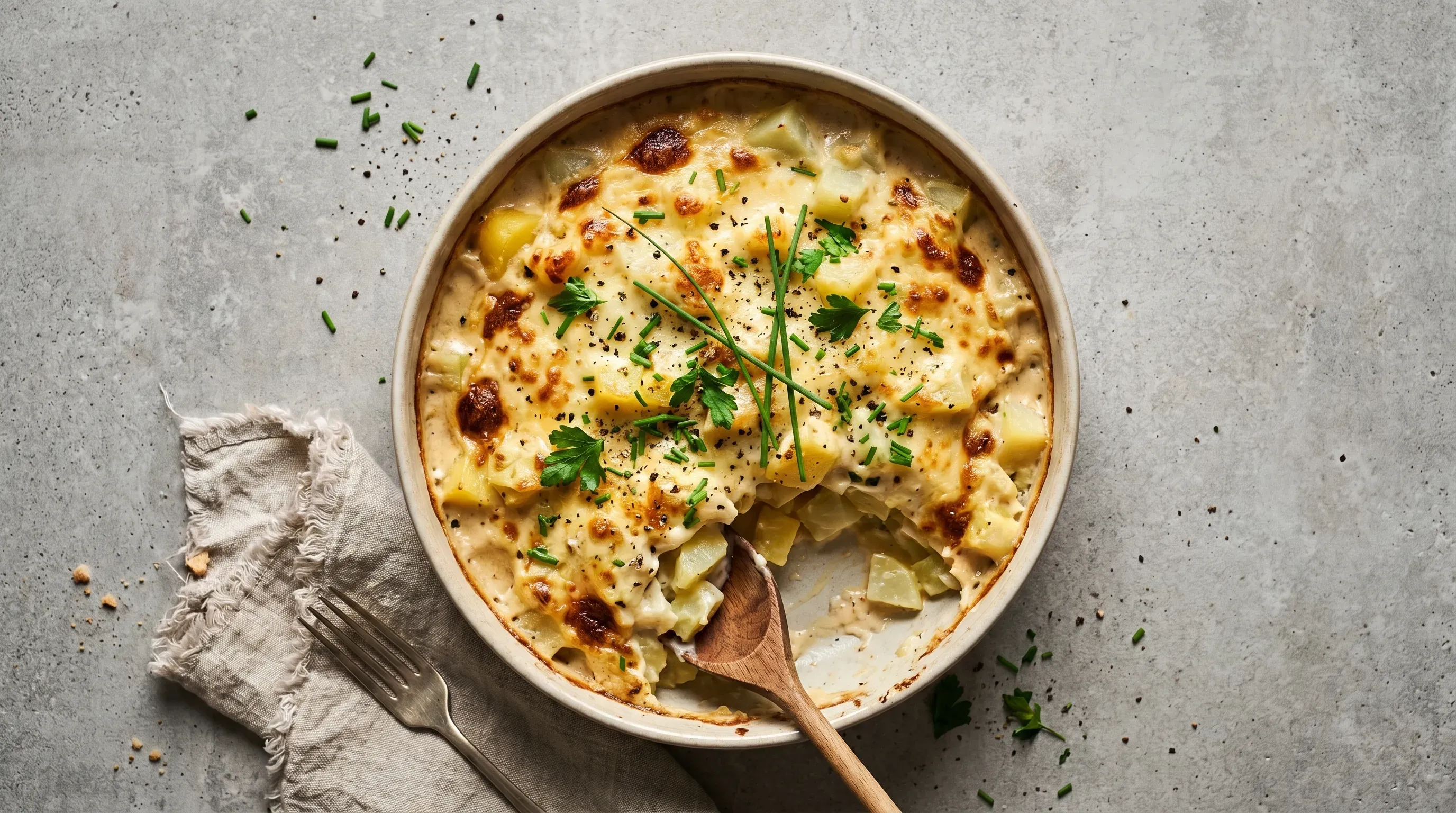 Kartoffel-Kohlrabi-Auflauf