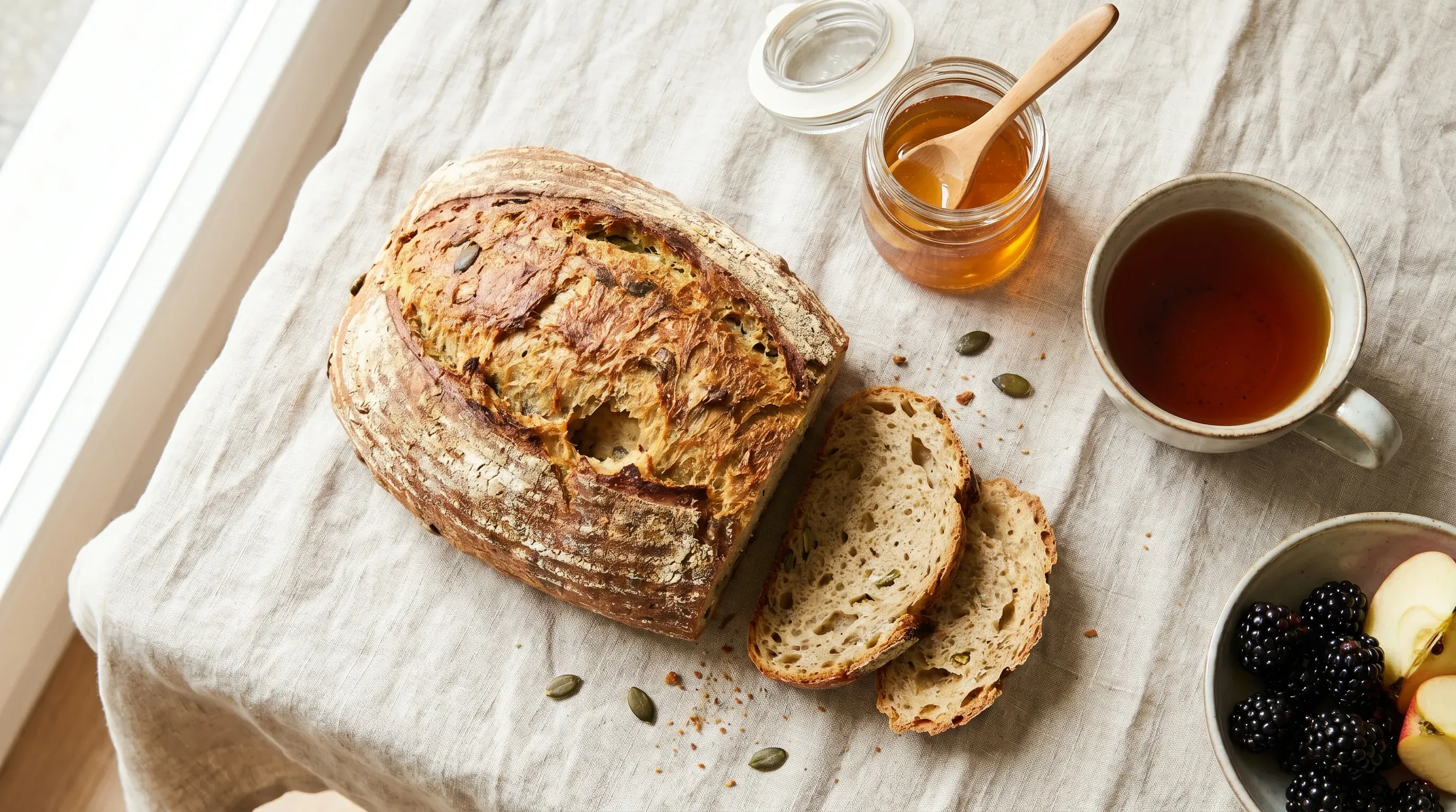 Kartoffel-Kürbiskern-Brot