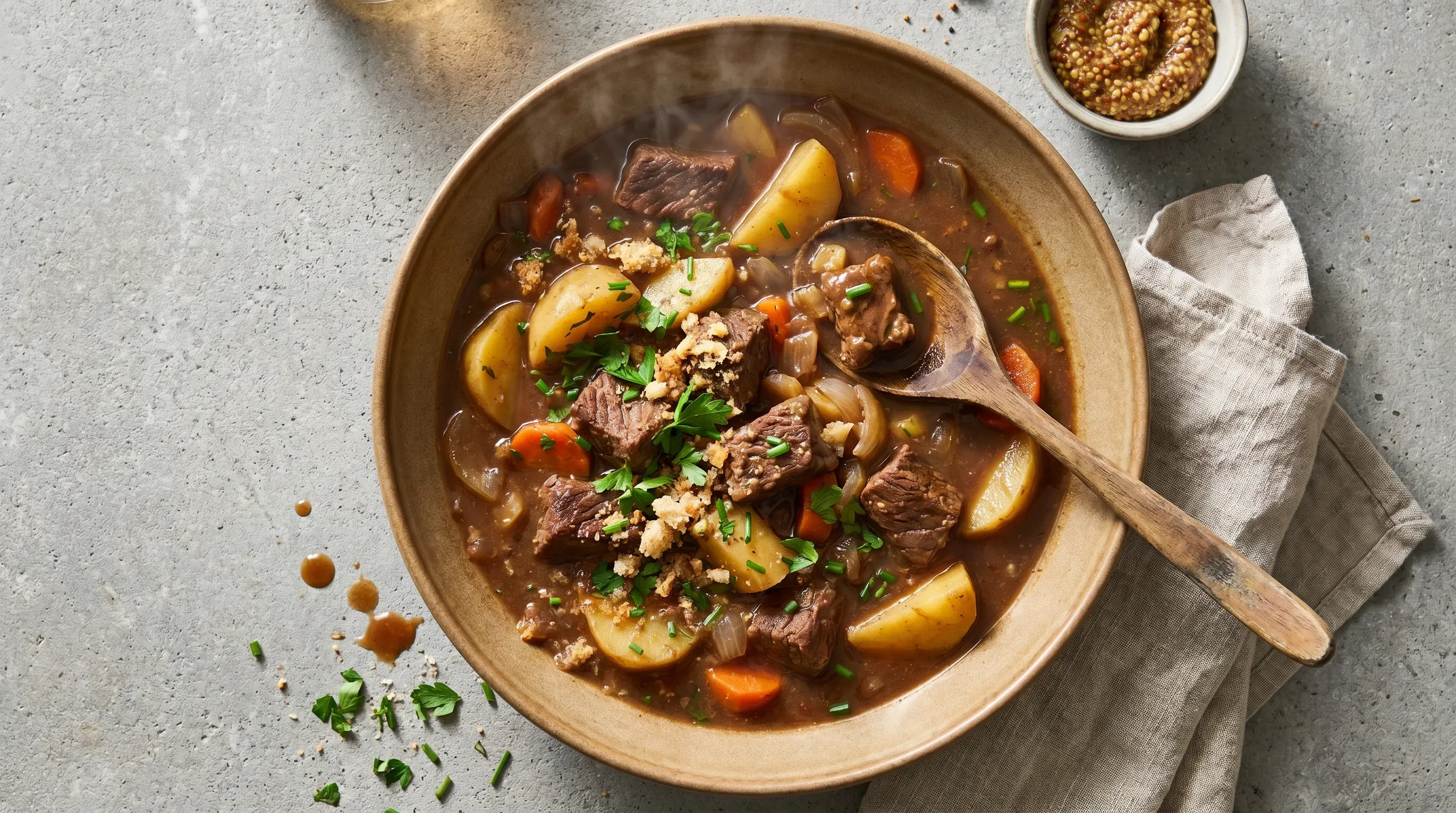 Kartoffel-Rindfleisch-Topf