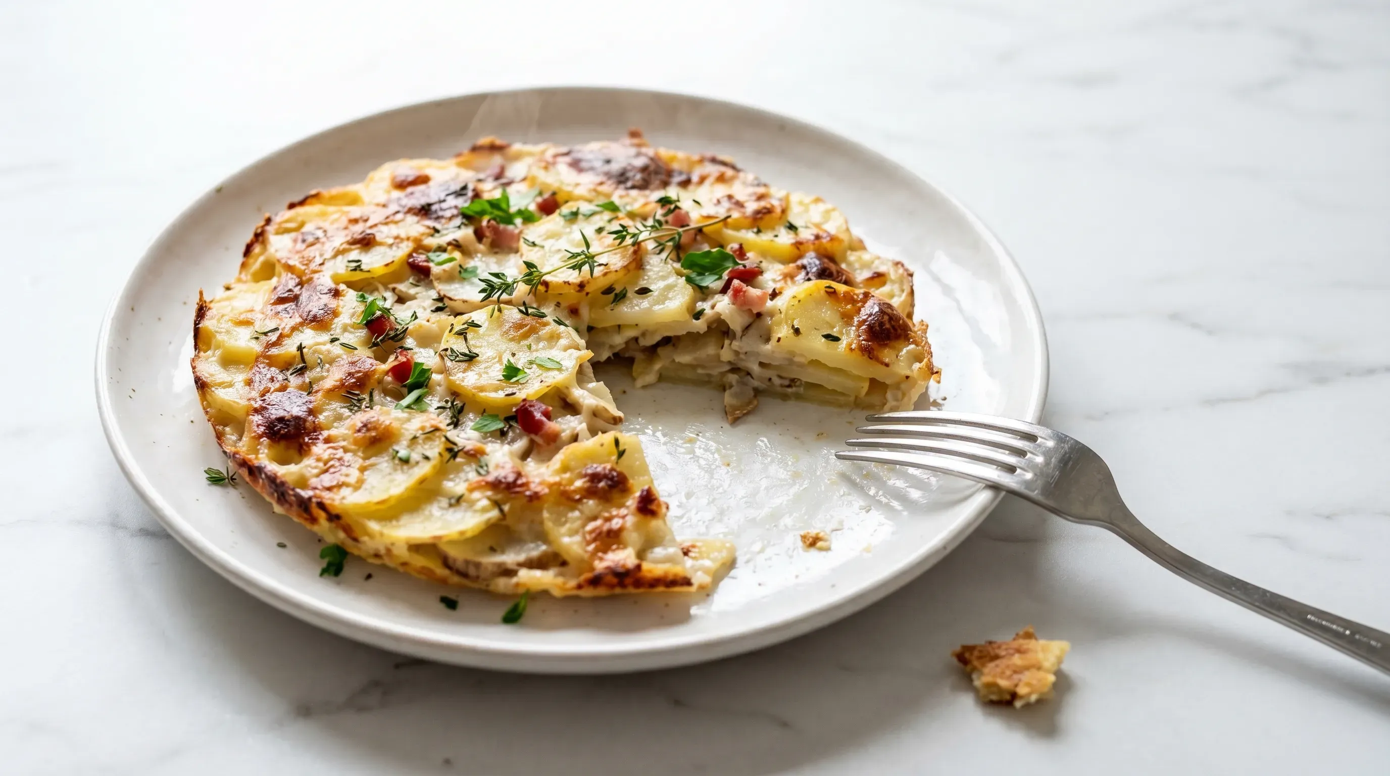 Kartoffel-Topinambur-Gratin
