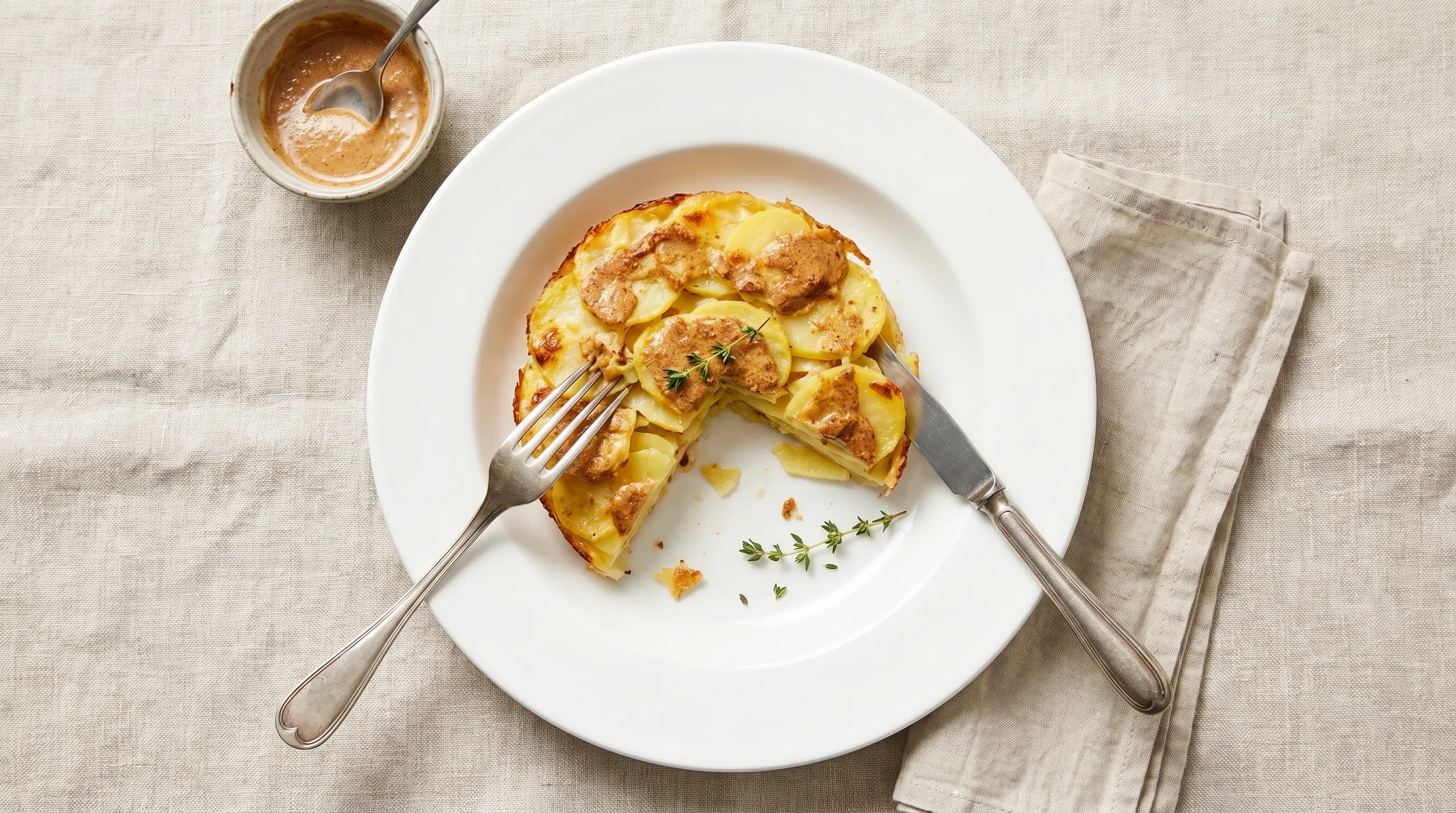 Kartoffelgratin mit Mandelmus