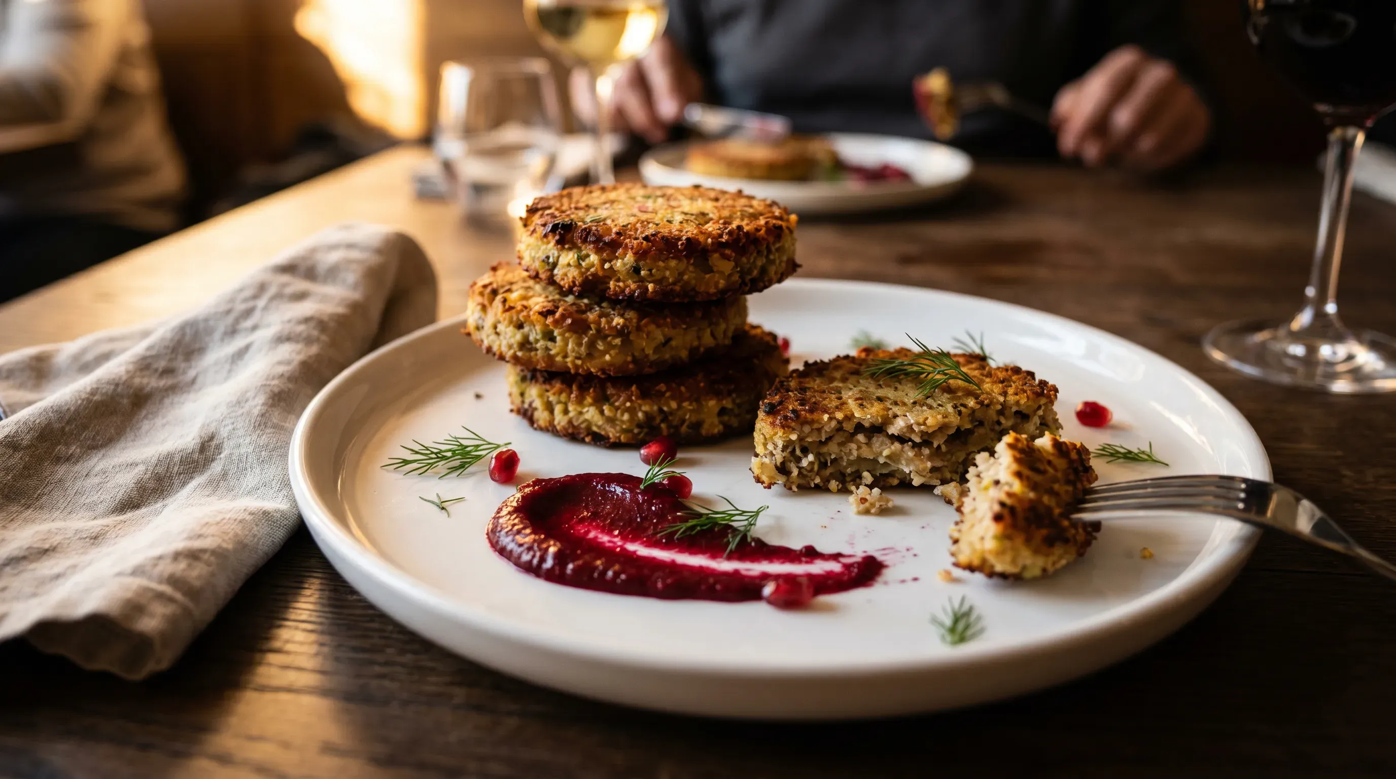 Knusprige Quinoa-Patties aus dem Ofen