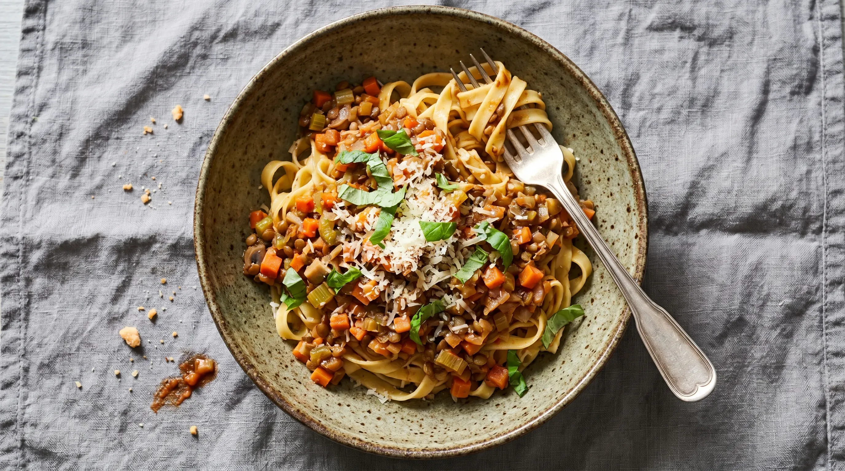 Köstliche Gemüse-Bolognese mit Pasta