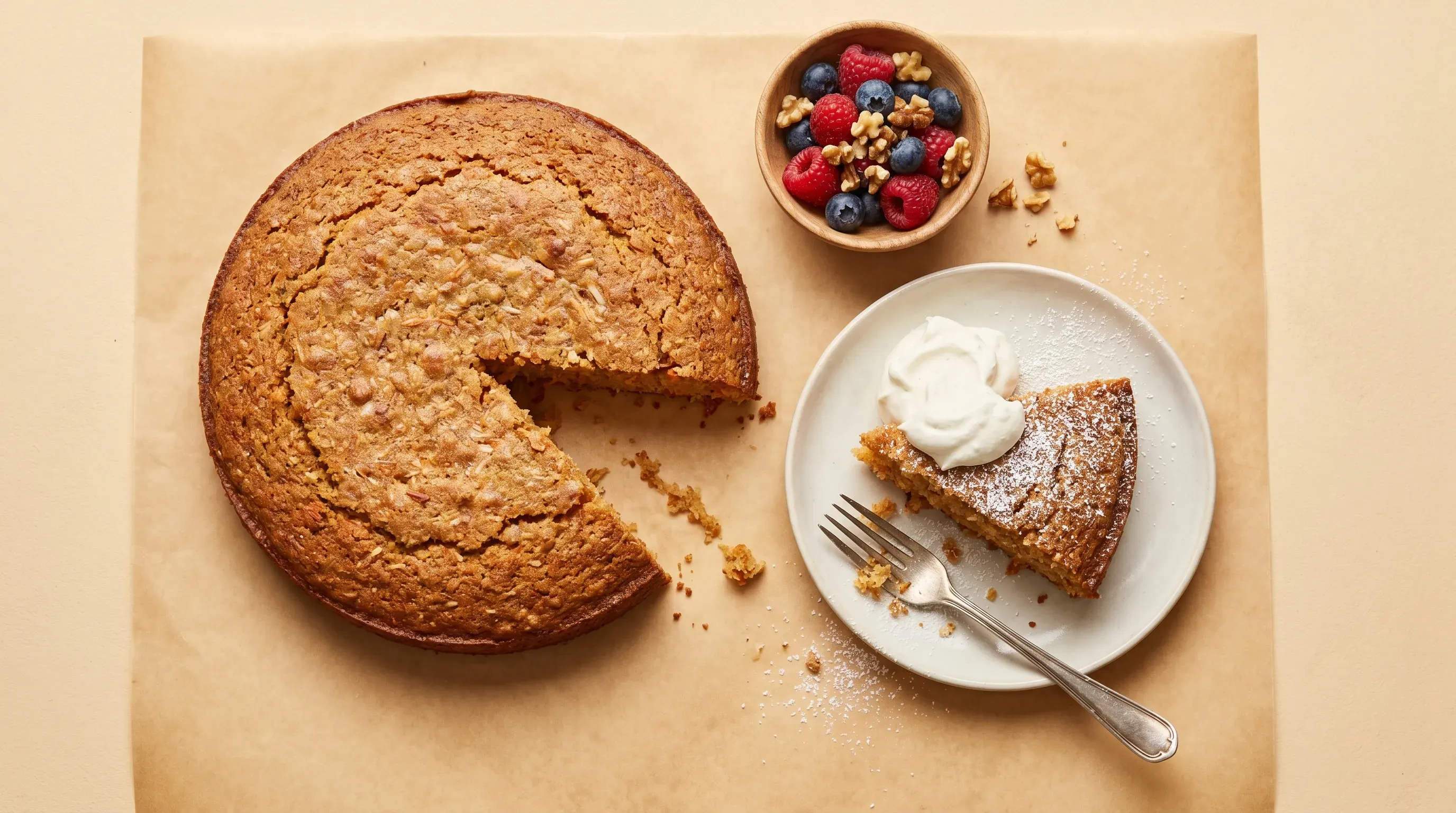 Kokos Karotten Kuchen