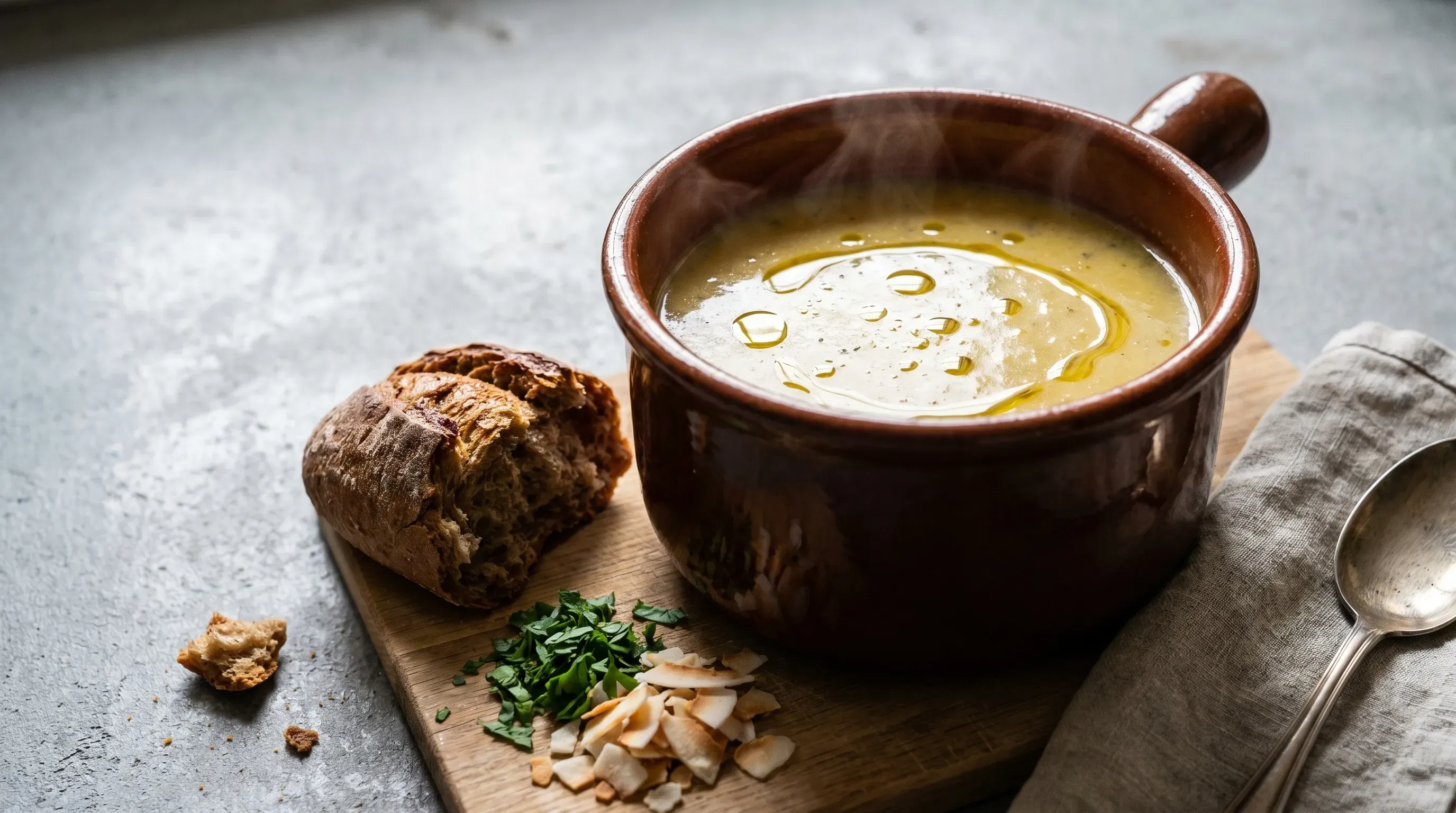 Kokosnuss-Kartoffelsuppe