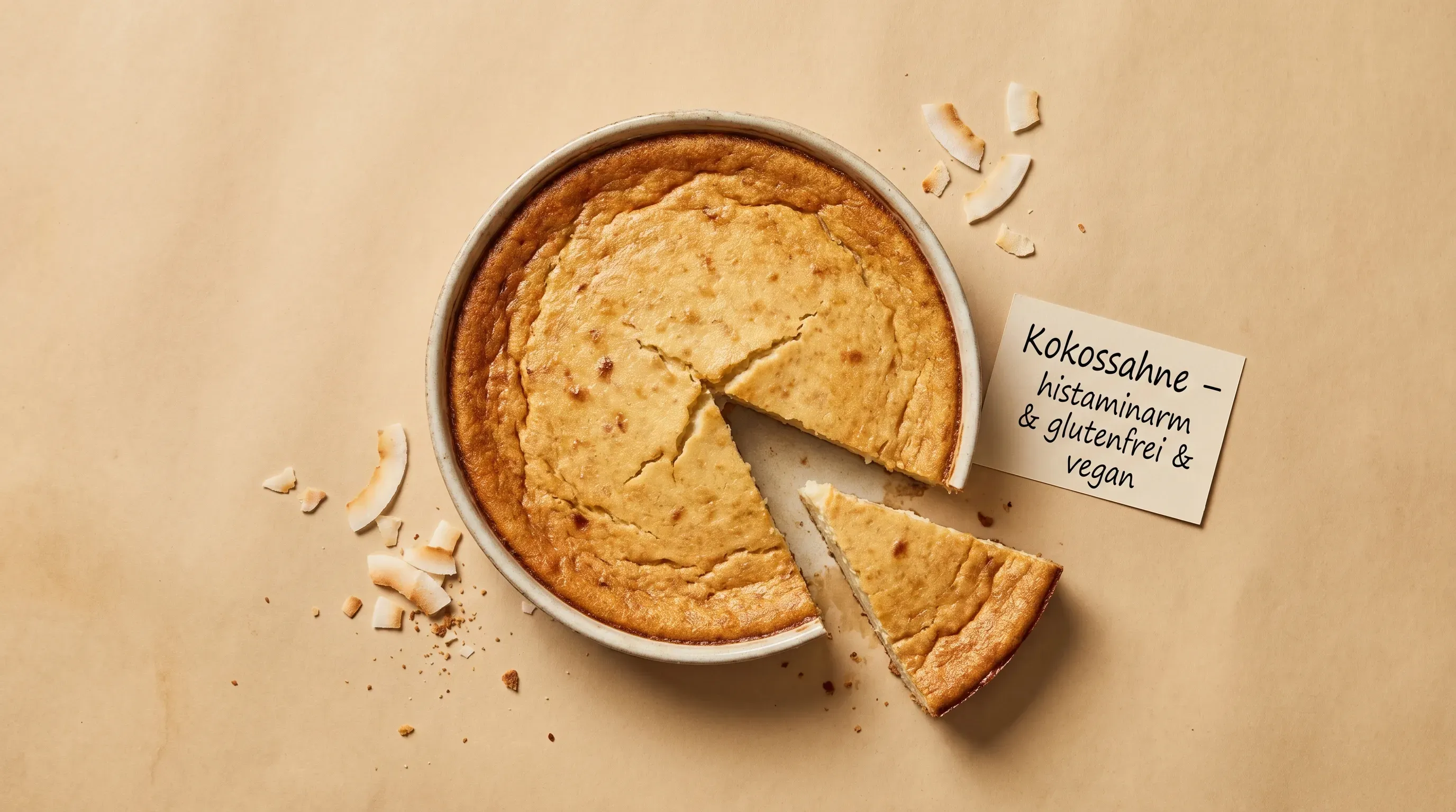 Kokossahne – histaminarm & glutenfrei & vegan