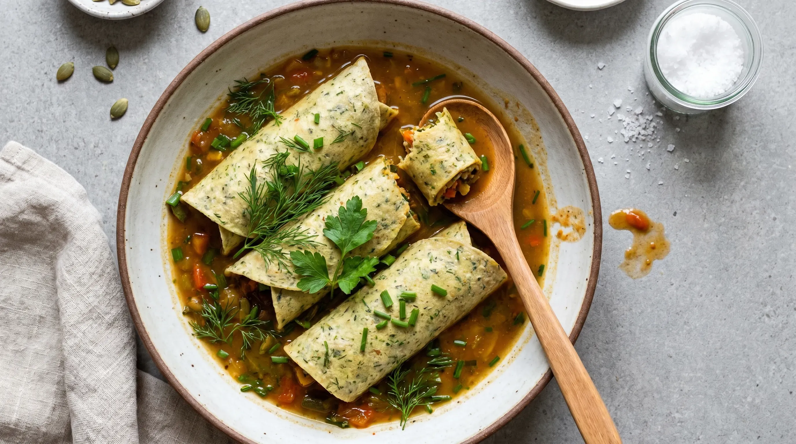 Kräuter-Wraps – histaminarm & glutenfrei & vegetarisch