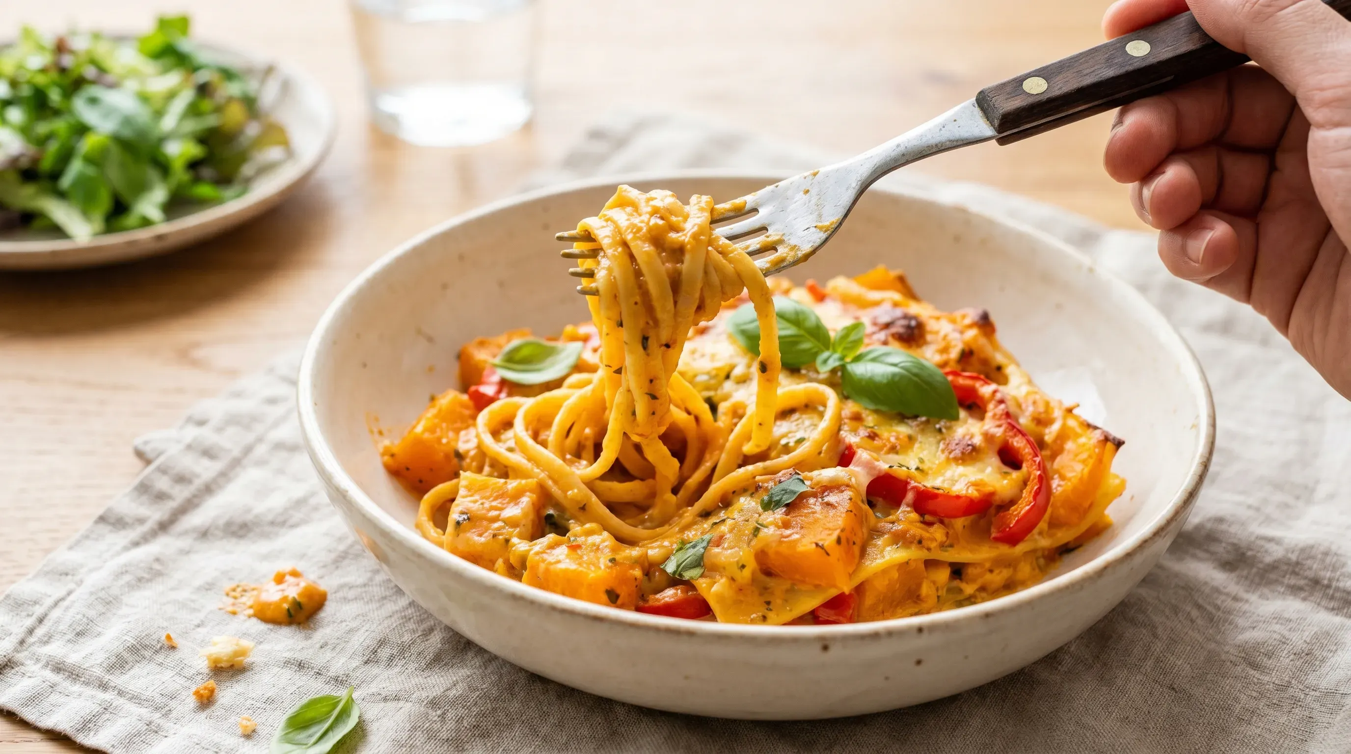 Kürbis-Paprika-Lasagne