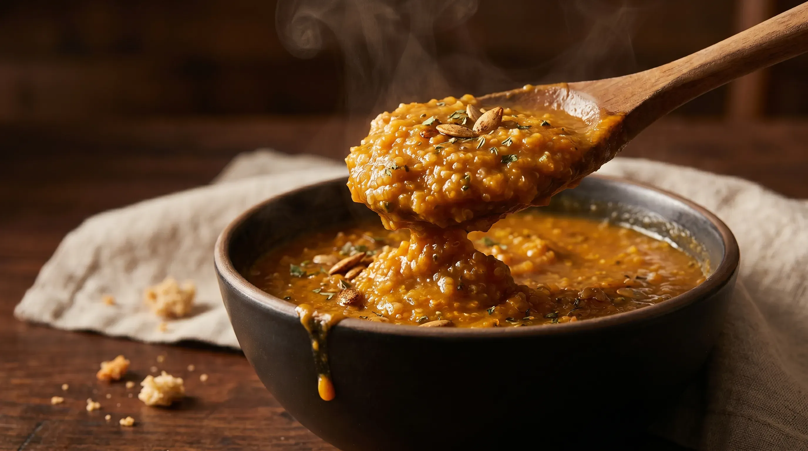 Kürbis-Quinoa Suppe – histaminarm & glutenfrei & vegetarisch
