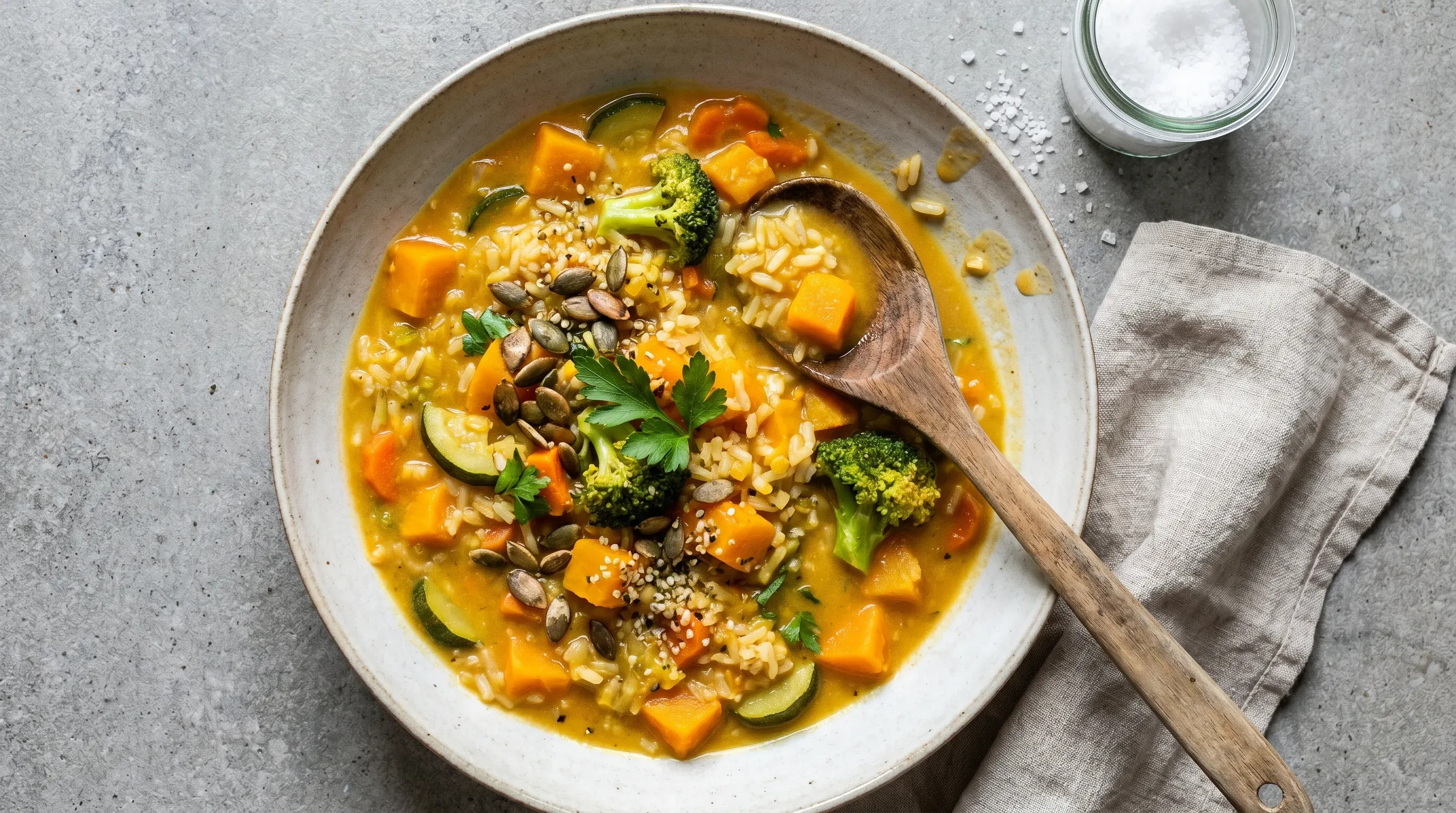 Kürbis-Reis-Gemüse – histaminarm & glutenfrei & vegan