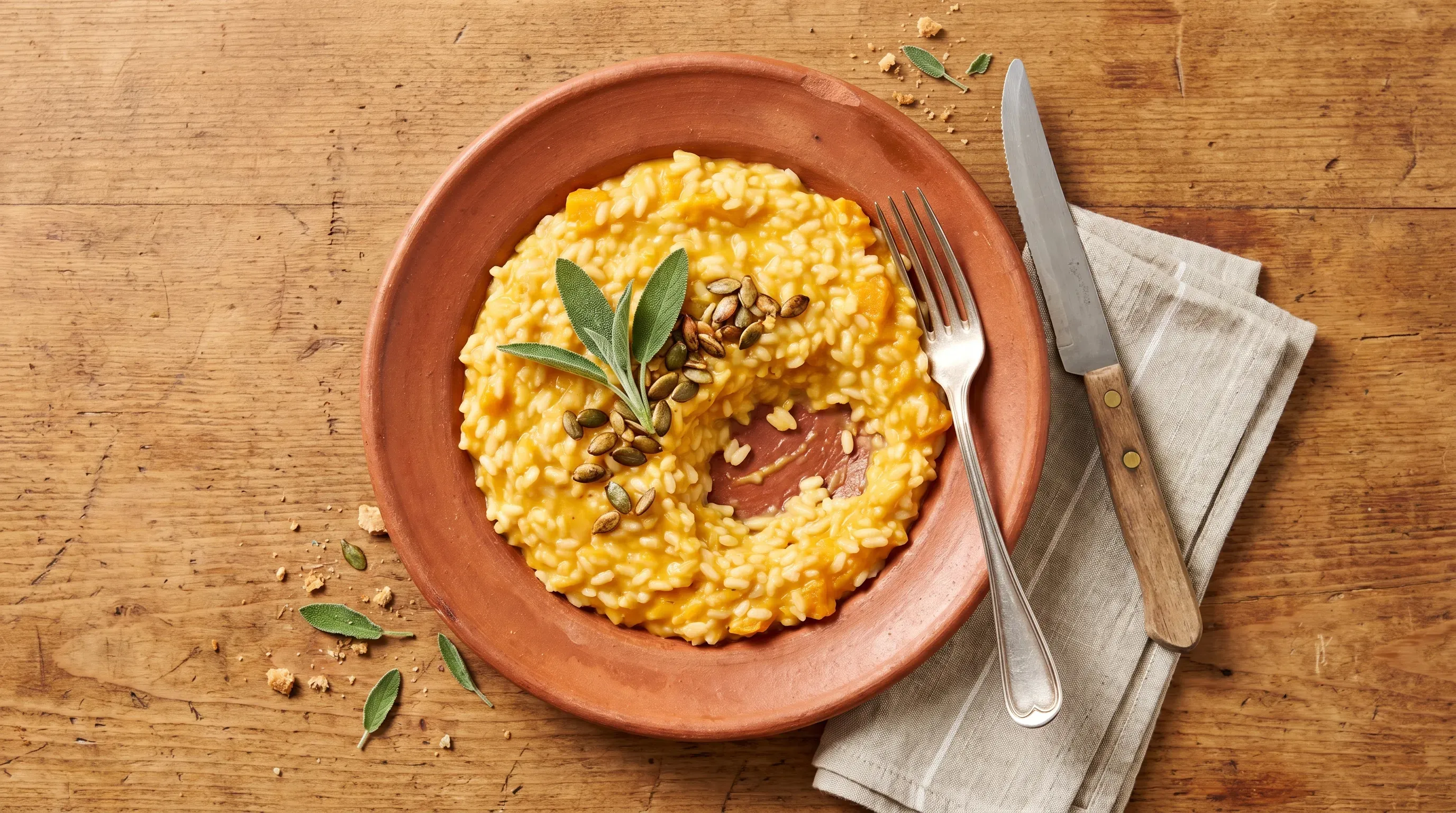 Cremiges Kürbisrisotto