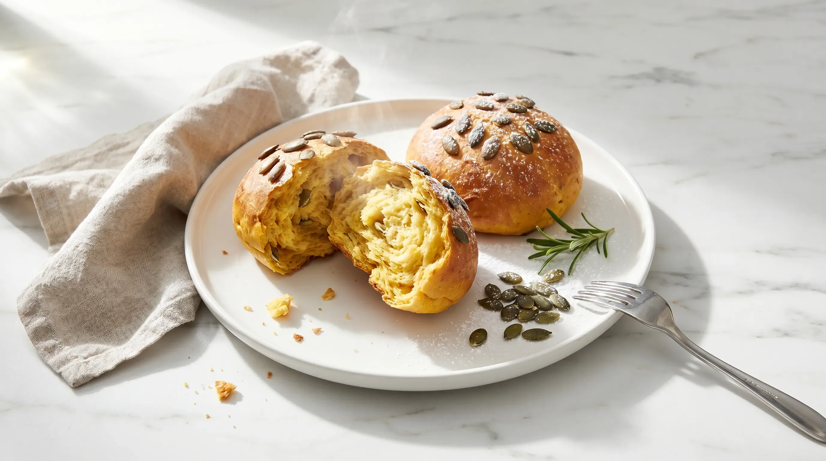 Kürbisbrötchen – histaminarm & glutenfrei