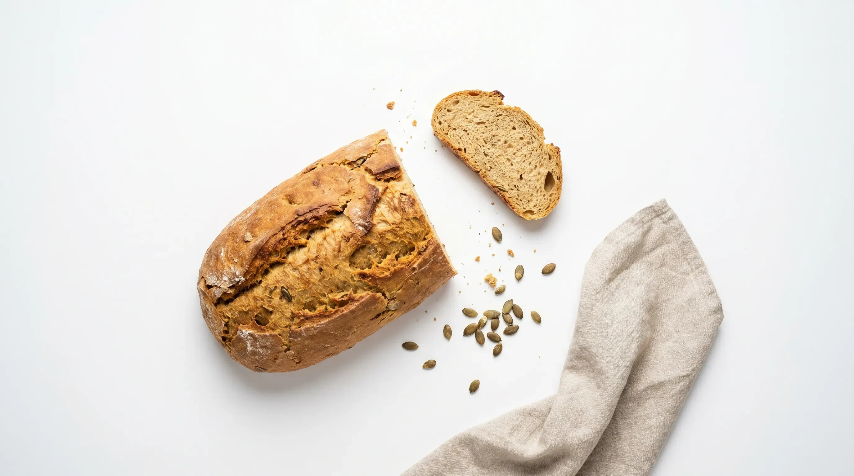 Kürbiskernbrot ohne Hefe