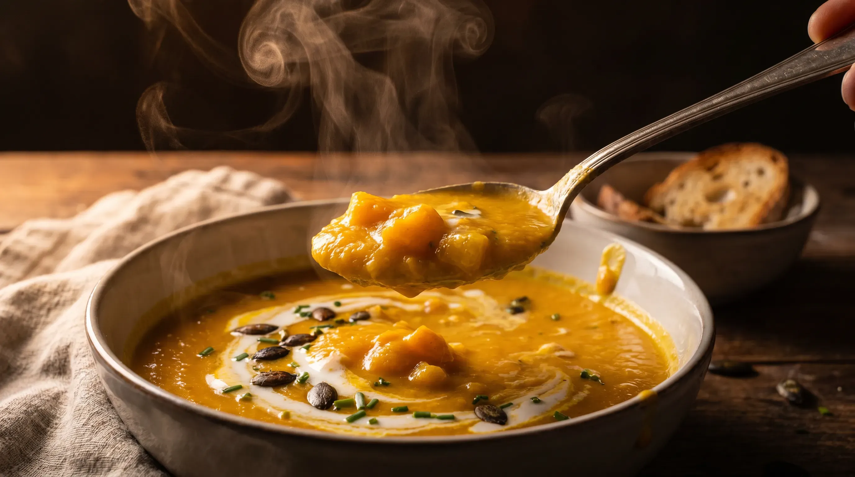 Kürbissuppe mit Kokosmilch