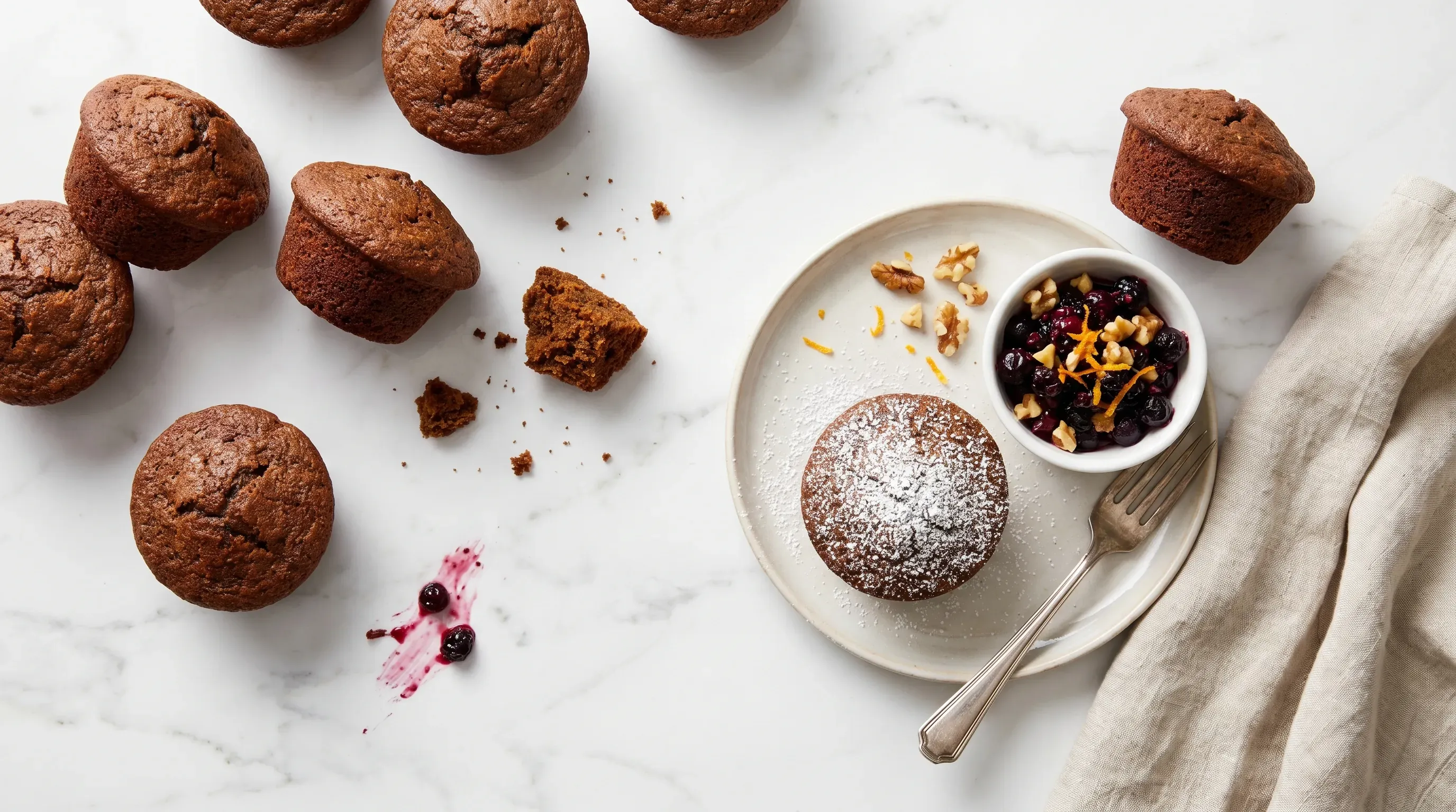 Lebkuchen Muffins zuckerarm