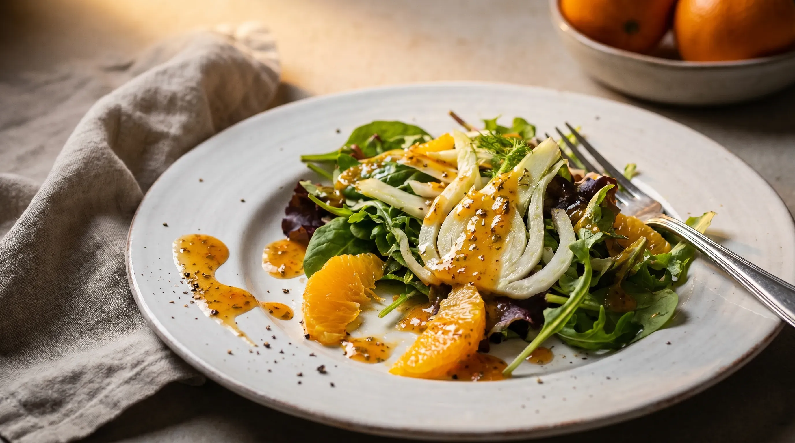 Leichtes Orangen-Dressing