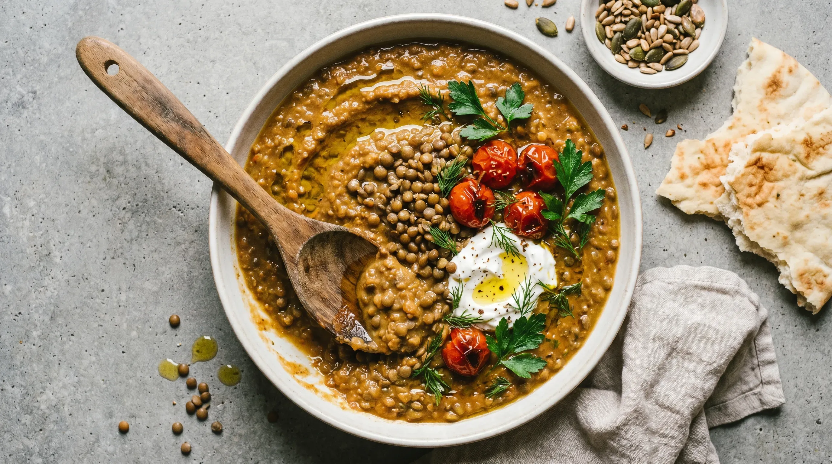 Linsen Hummus