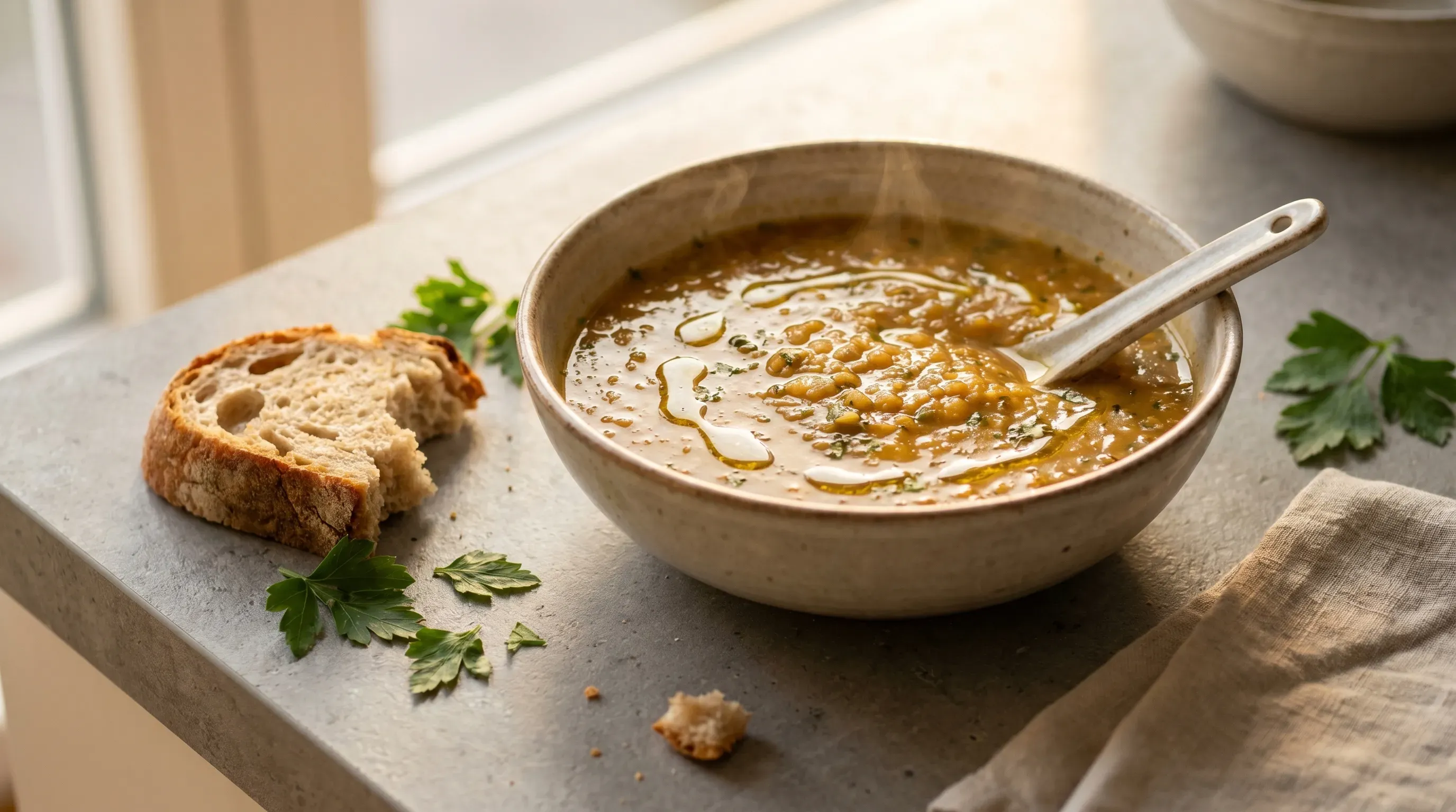 Histaminarme Linsensuppe mit roten Linsen