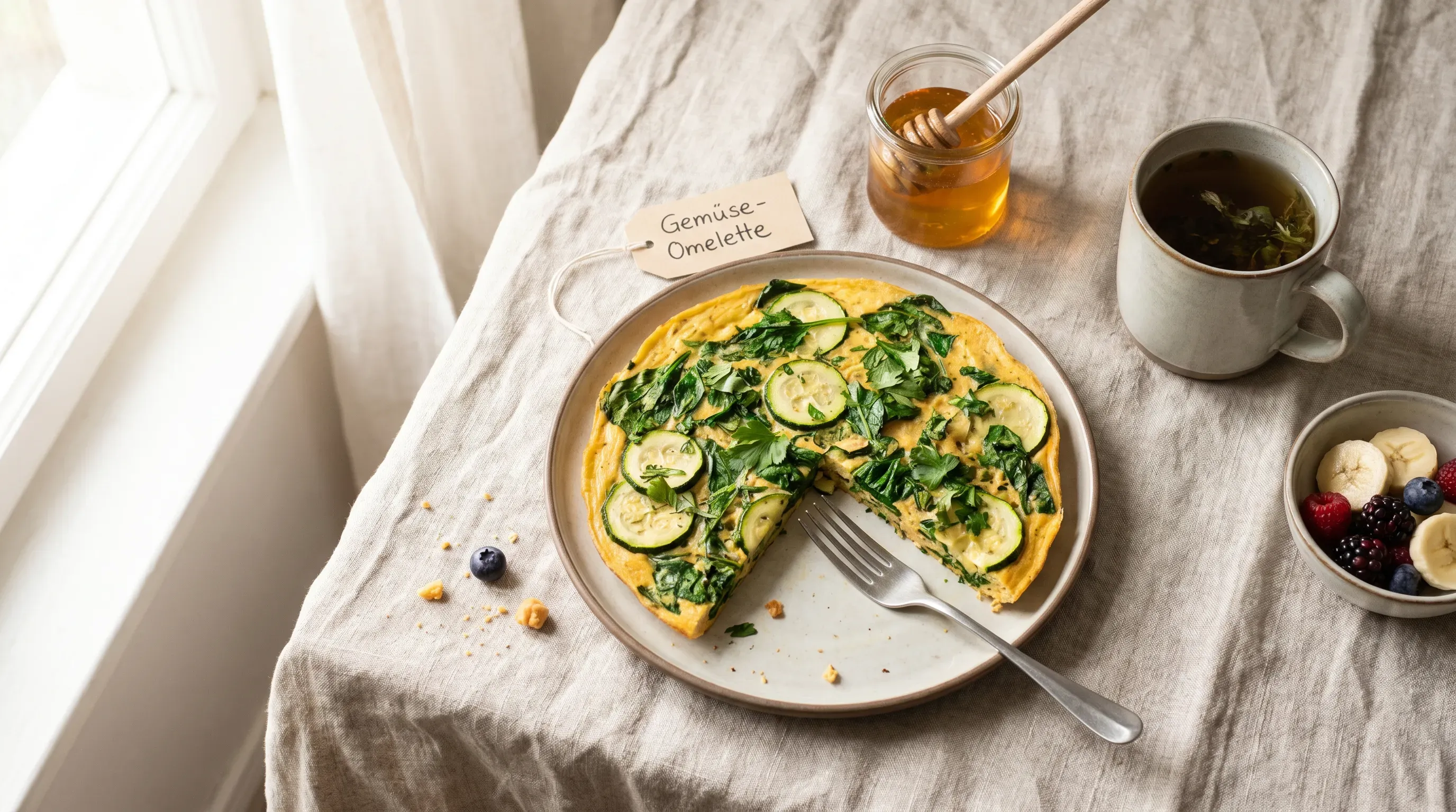 Gemüse-Omelette – histaminarm & glutenfrei & vegan