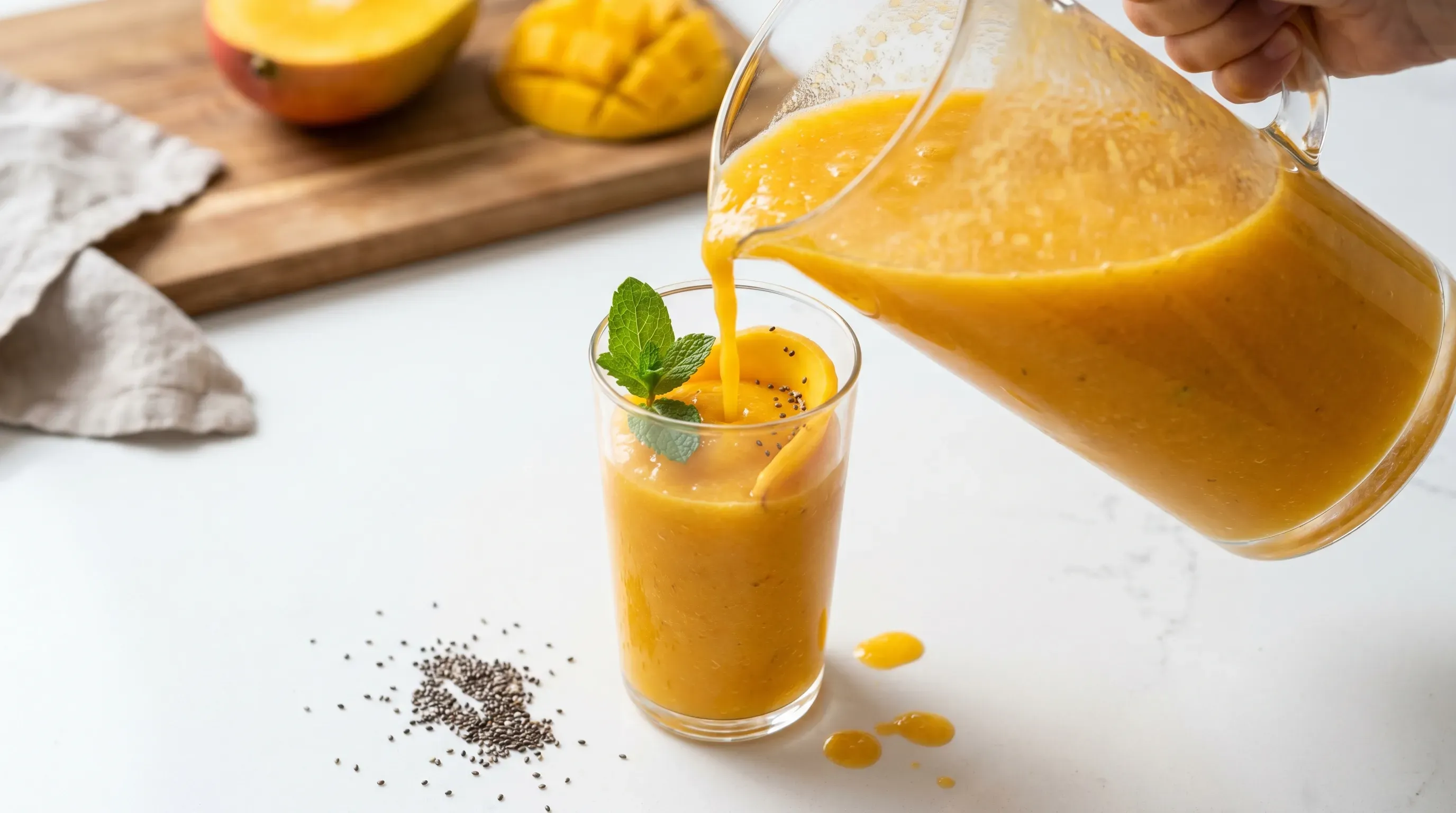 Mango Ice Smoothie