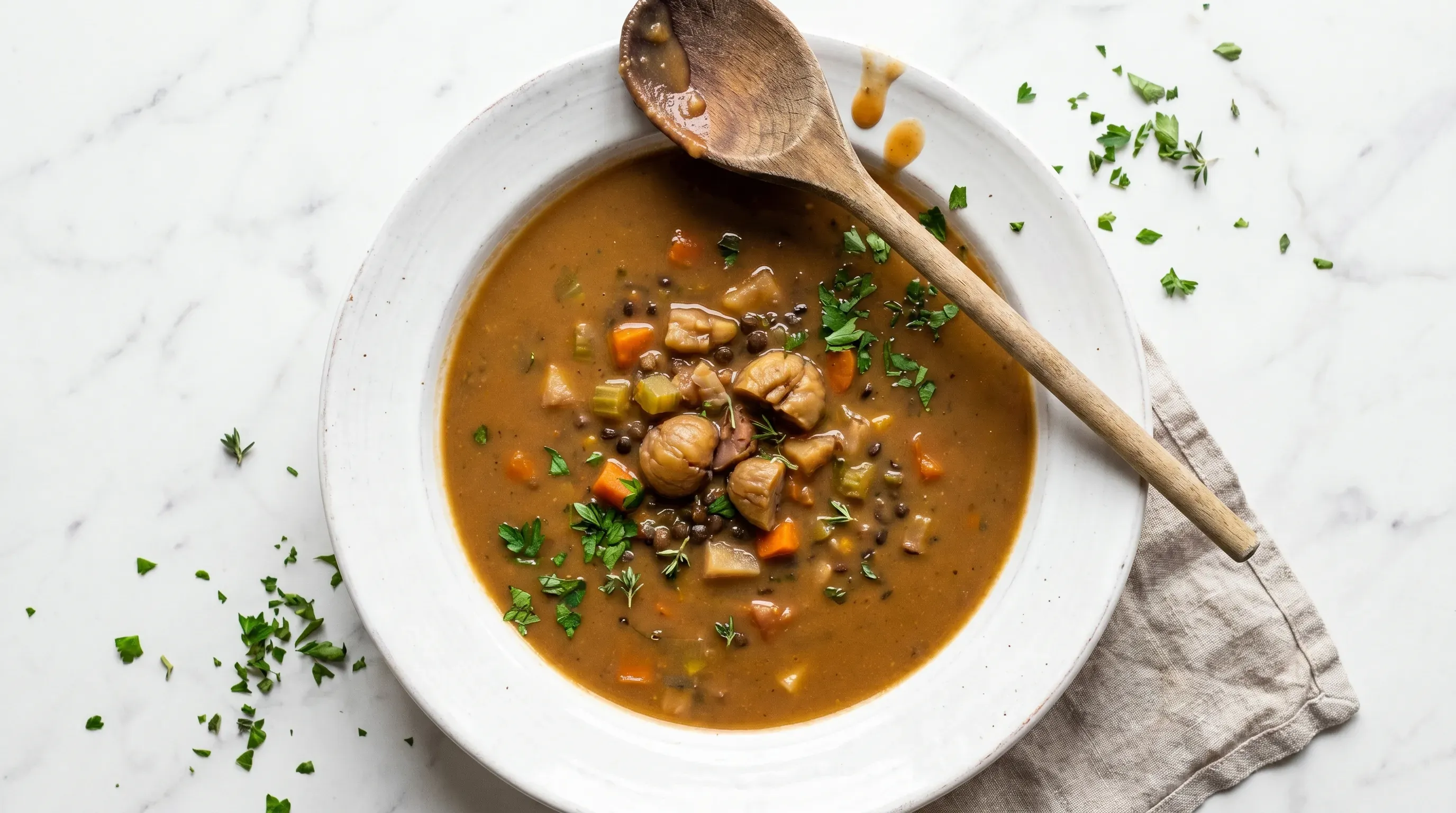 Maronencreme-Suppe – histaminarm & glutenfrei & vegan