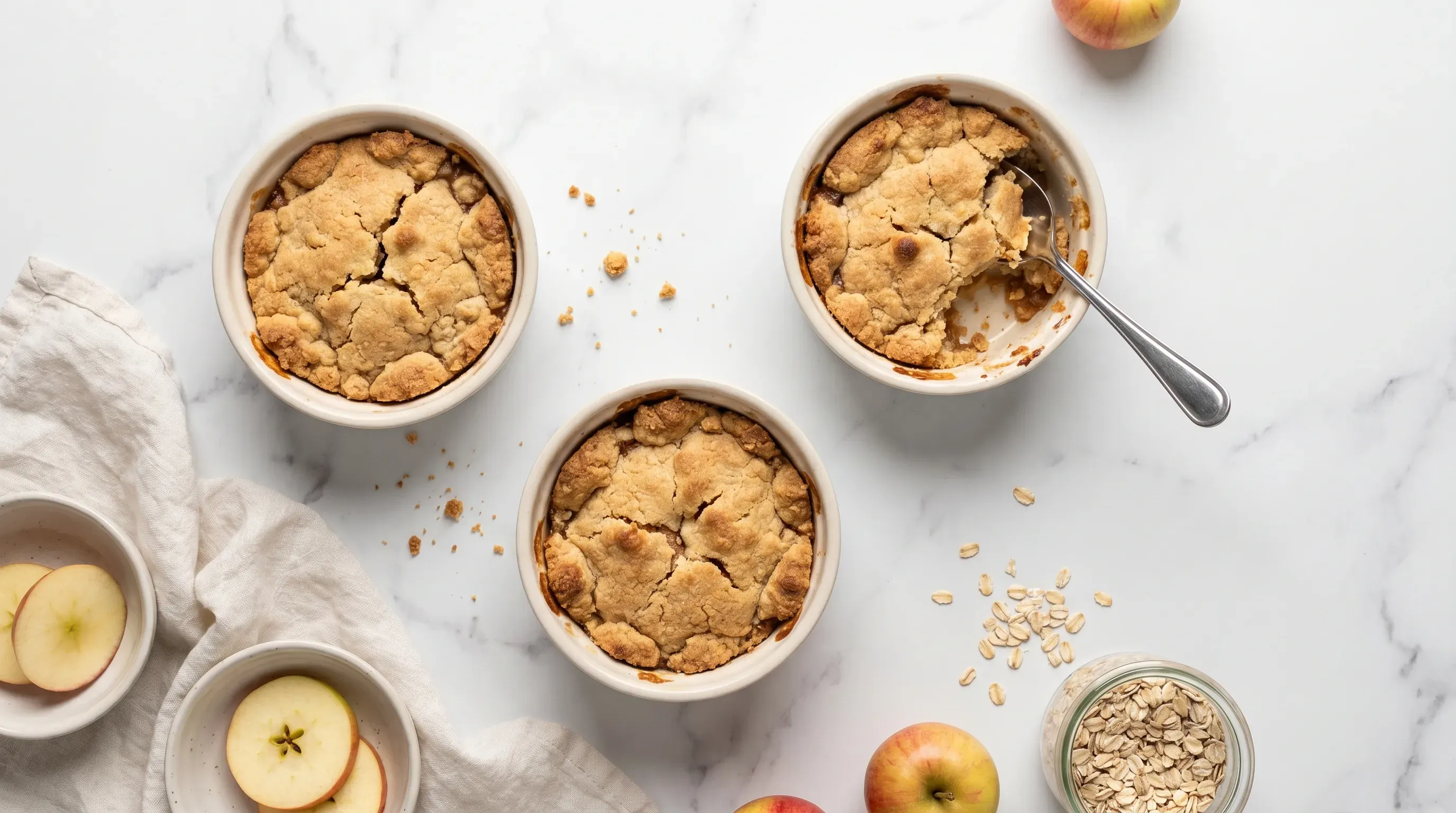 Mini-Apple-Crumbles – histaminarm & glutenfrei & vegan