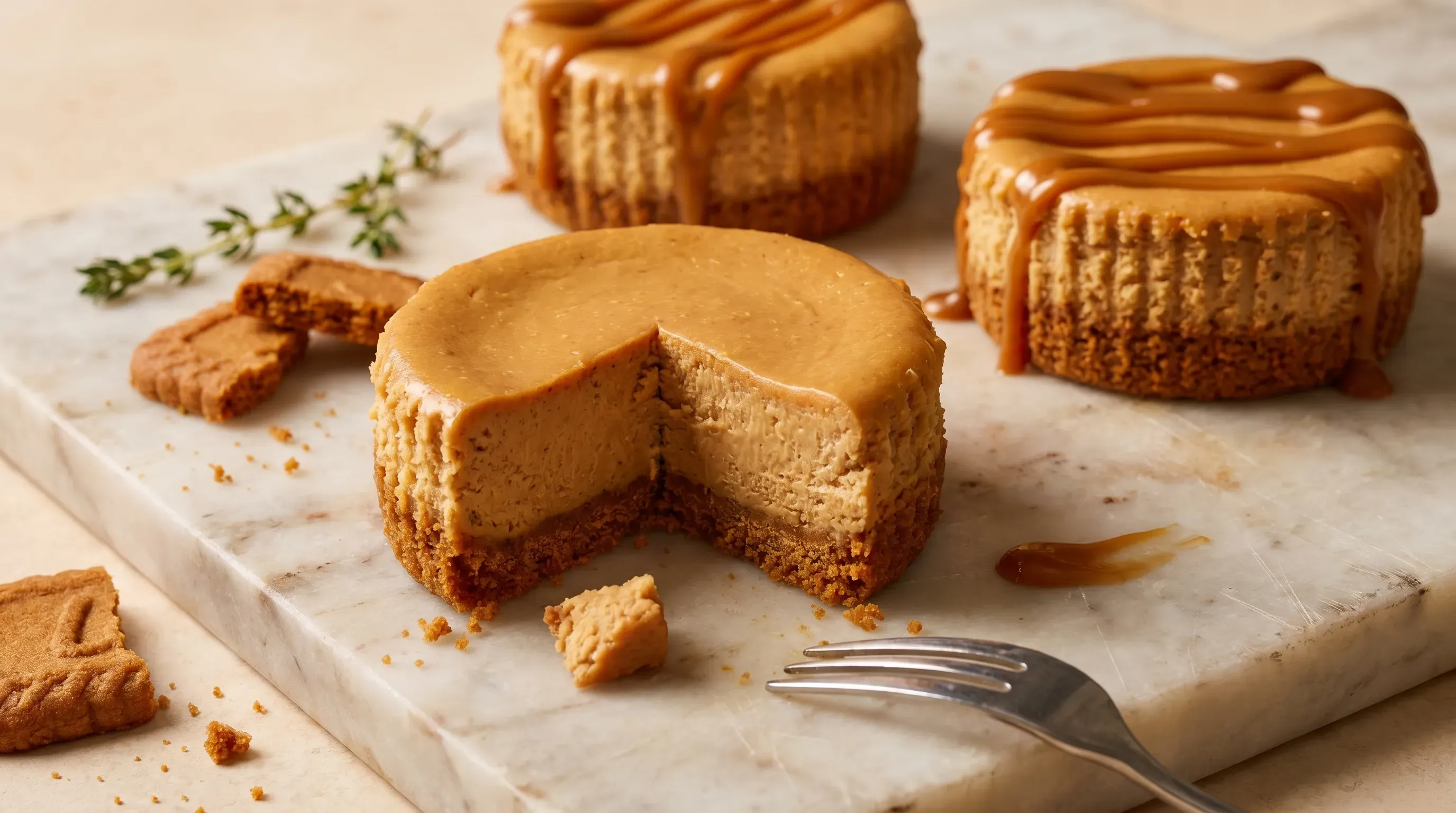 Mini Biscoff Cheesecakes