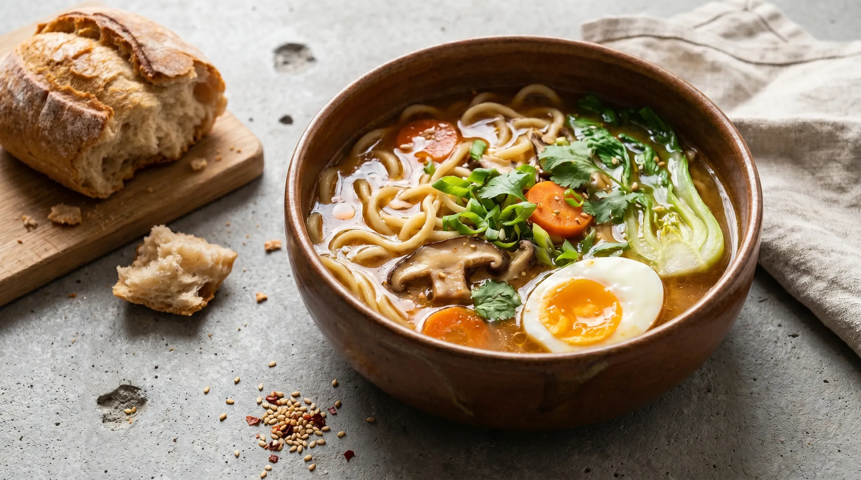 Miso-Nudel-Suppe