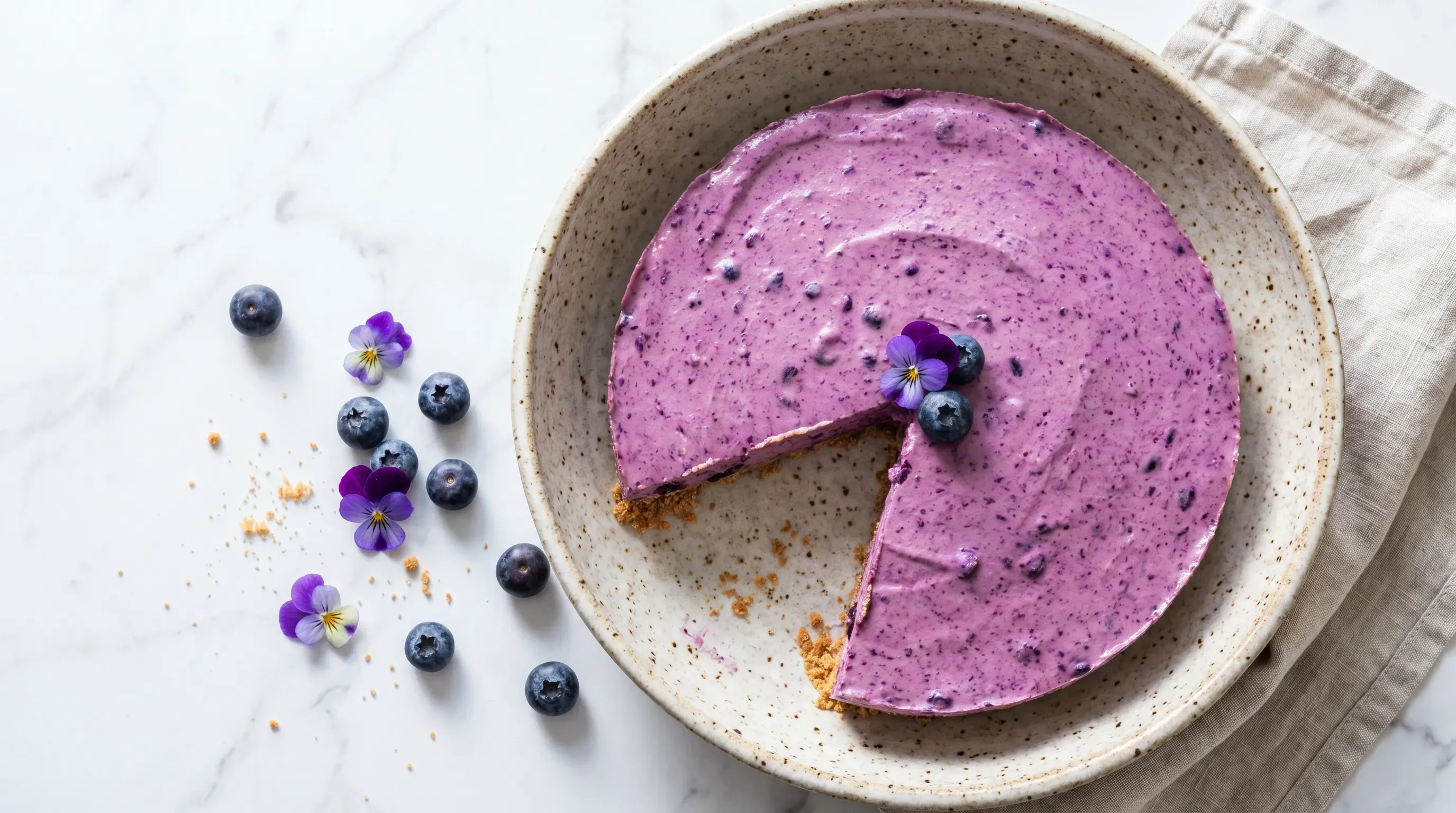 No-Bake-Blueberry-Cheesecake
