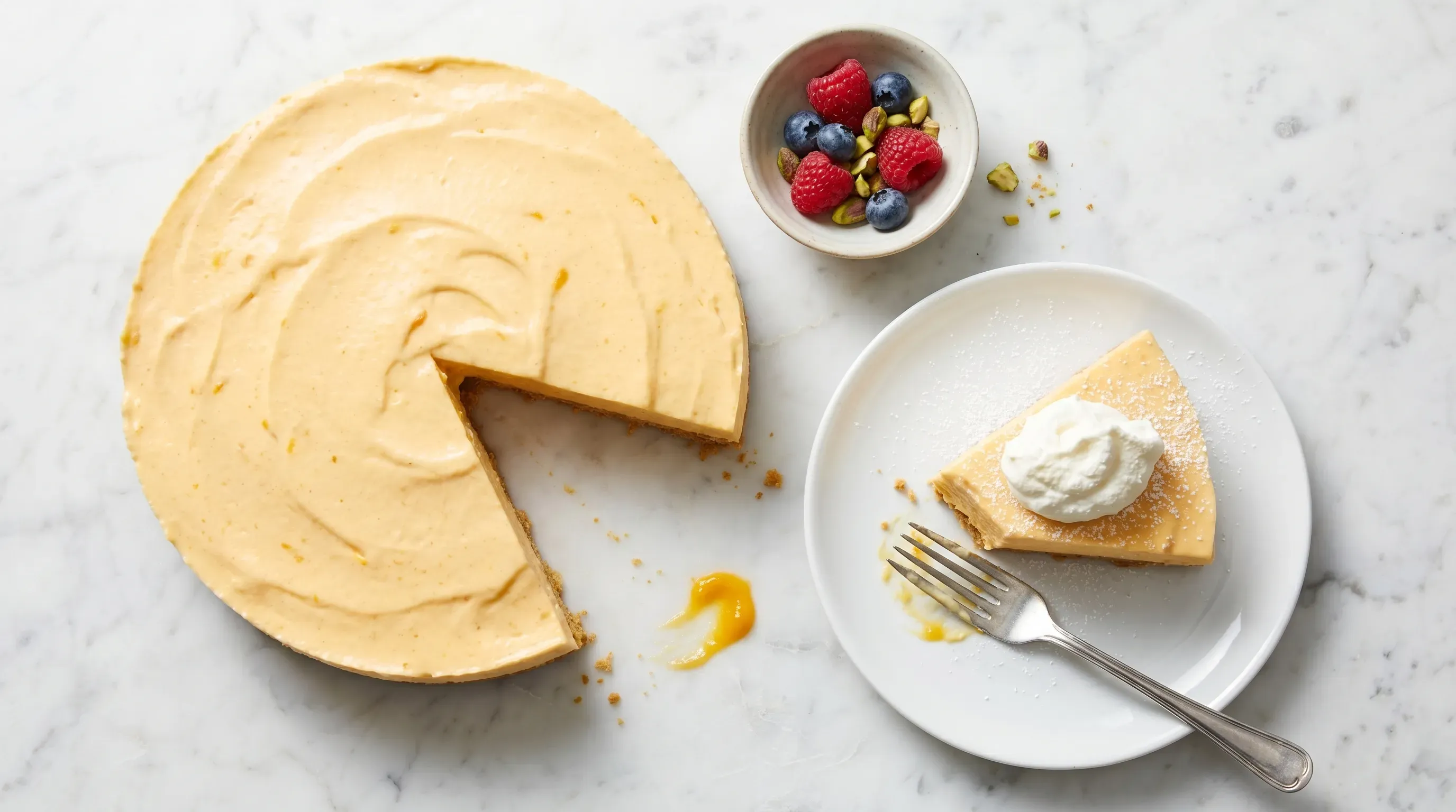 No-Bake-Mango-Cheesecake