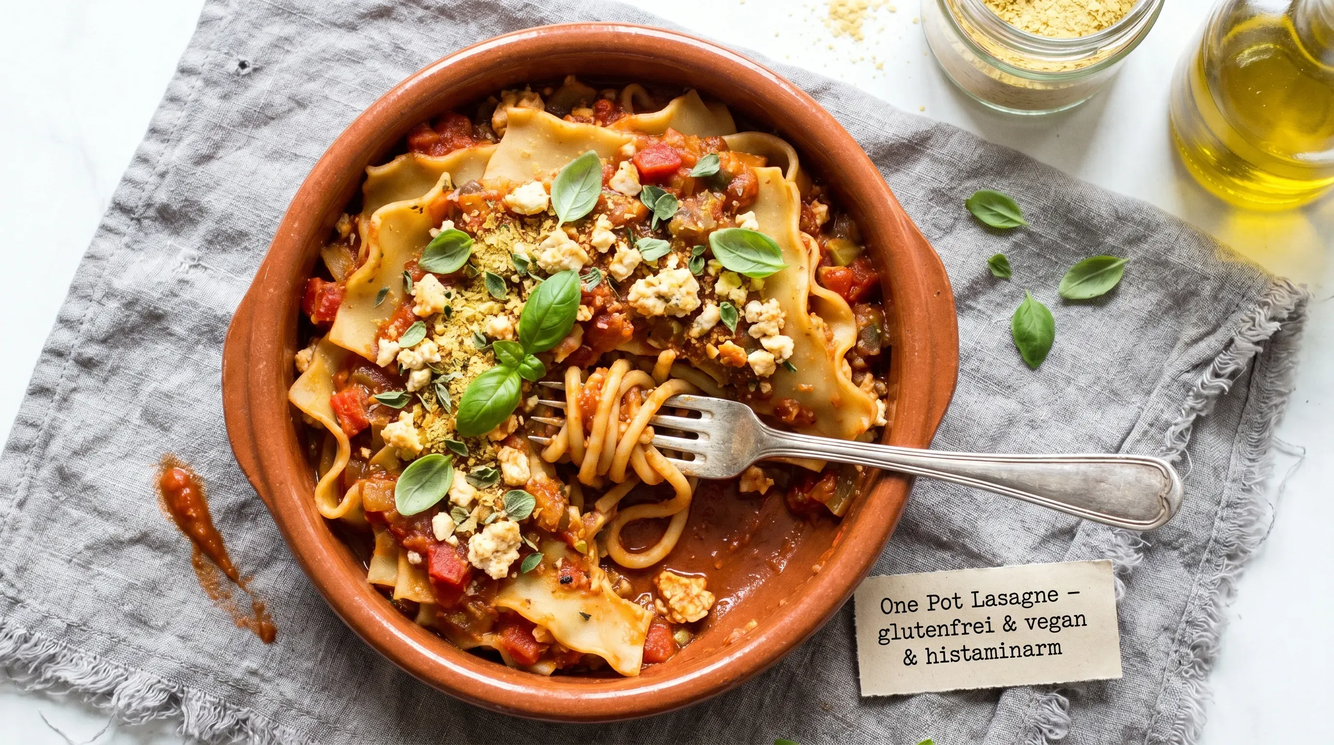 One Pot Lasagne – glutenfrei & vegan & histaminarm