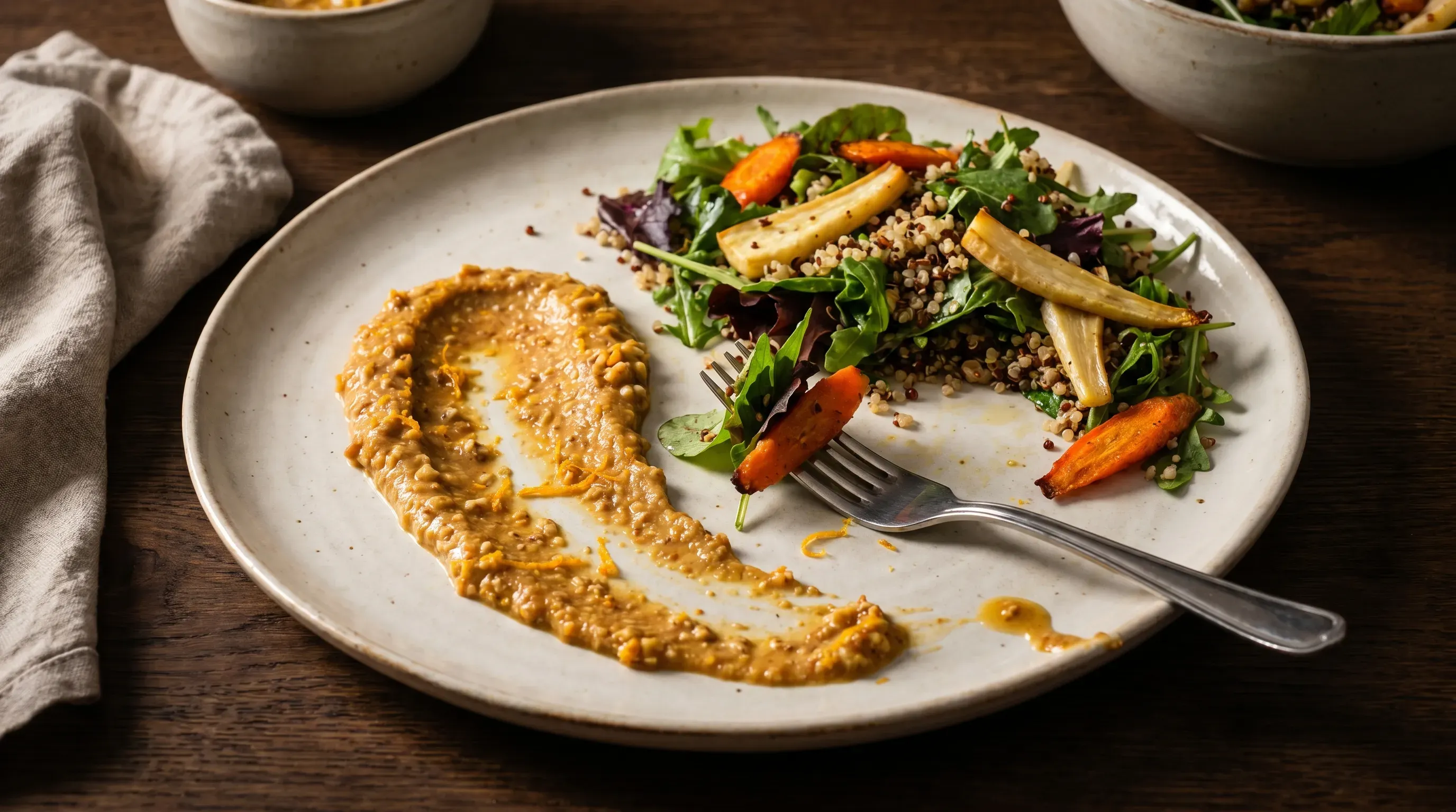Orangen Nussmus Dressing