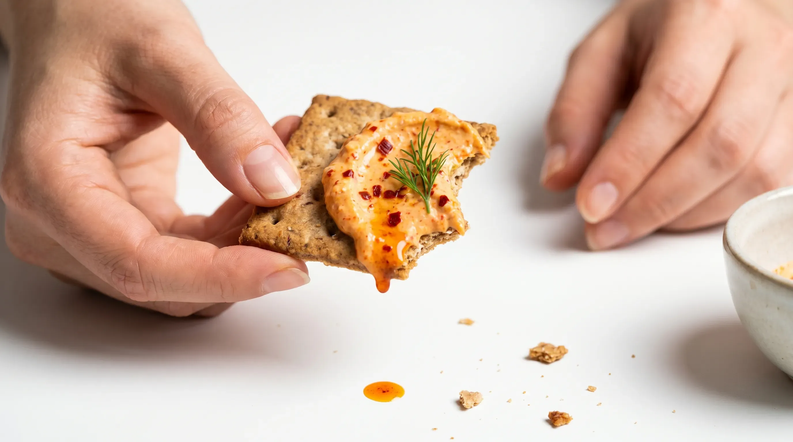 Oster-Cracker mit Paprikacreme
