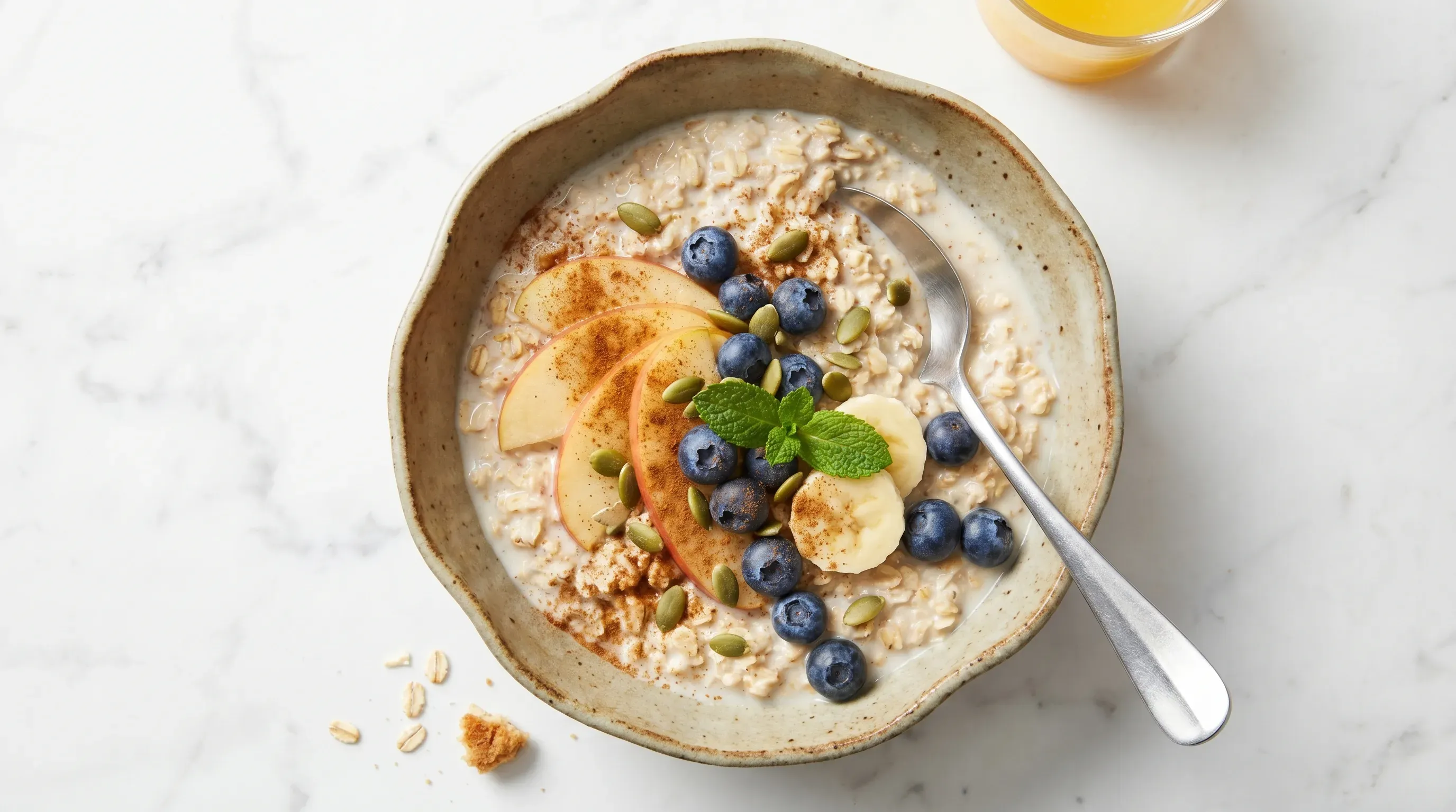 Overnight Oats mit Apfel und Zimt