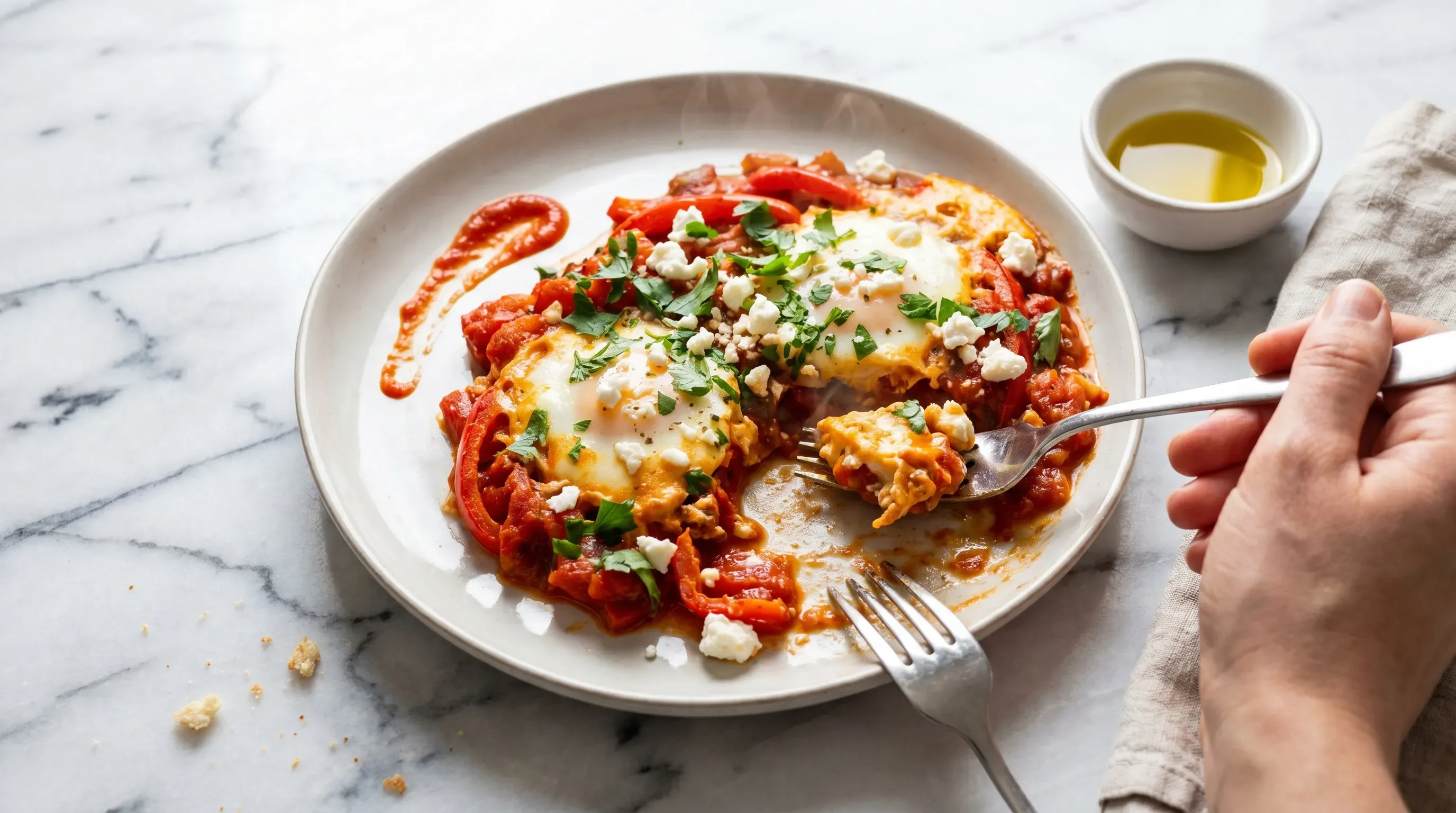 Paprika-Shakshuka – histaminarm & glutenfrei & vegetarisch