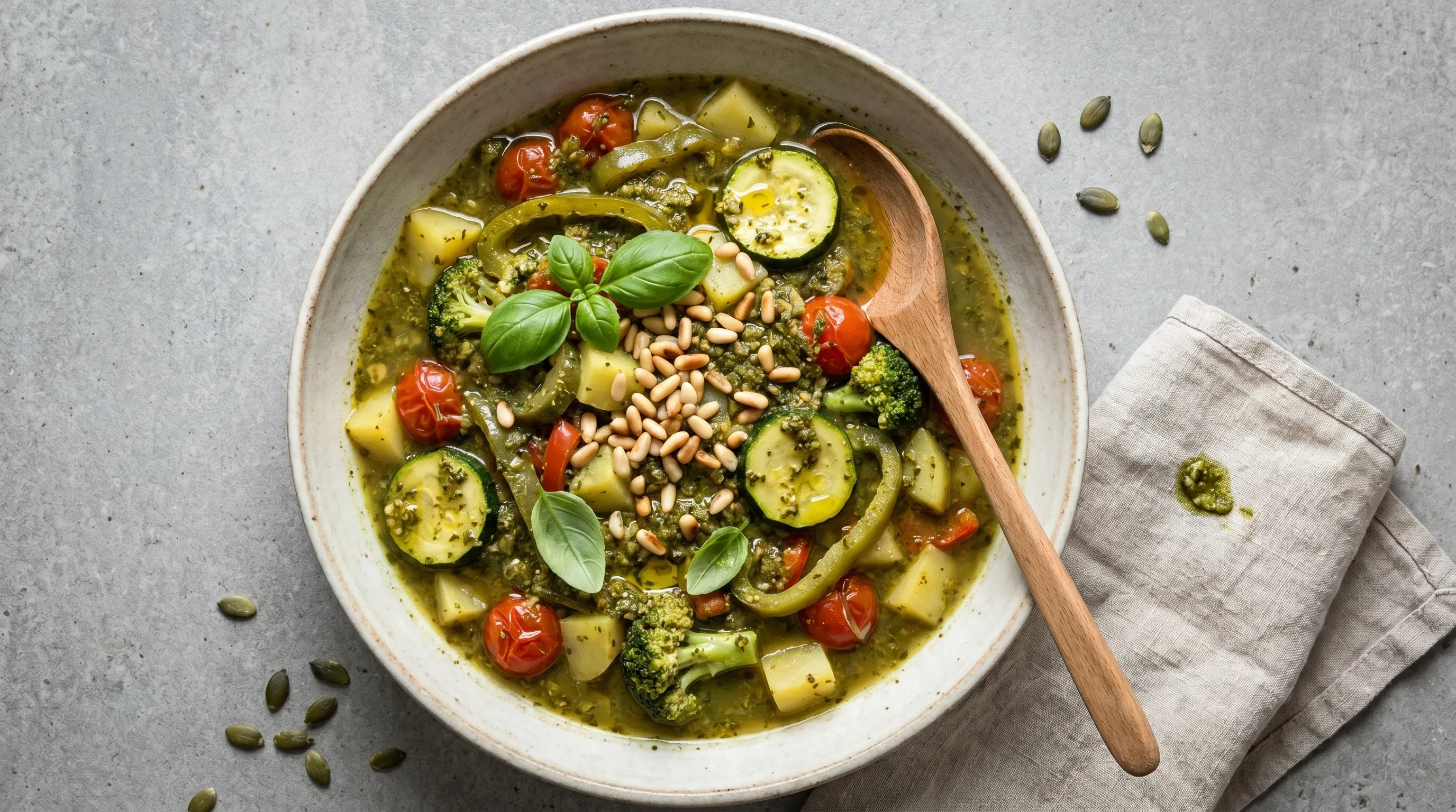 Pesto Gemüse Pfanne – glutenfrei & vegetarisch & histaminarm
