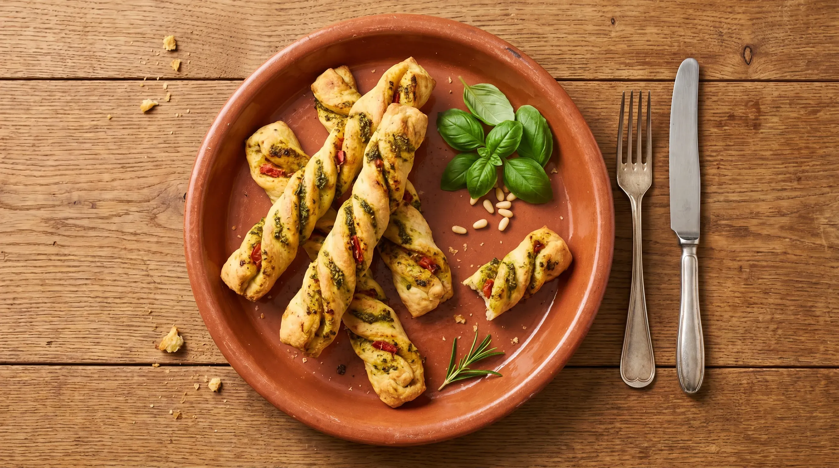 Pesto-Pizzastangen – histaminarm & glutenfrei & vegan