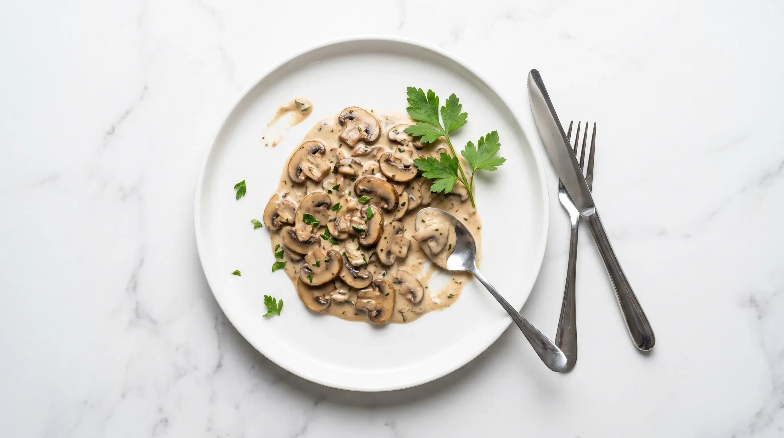 Pilz Sahne Sauce