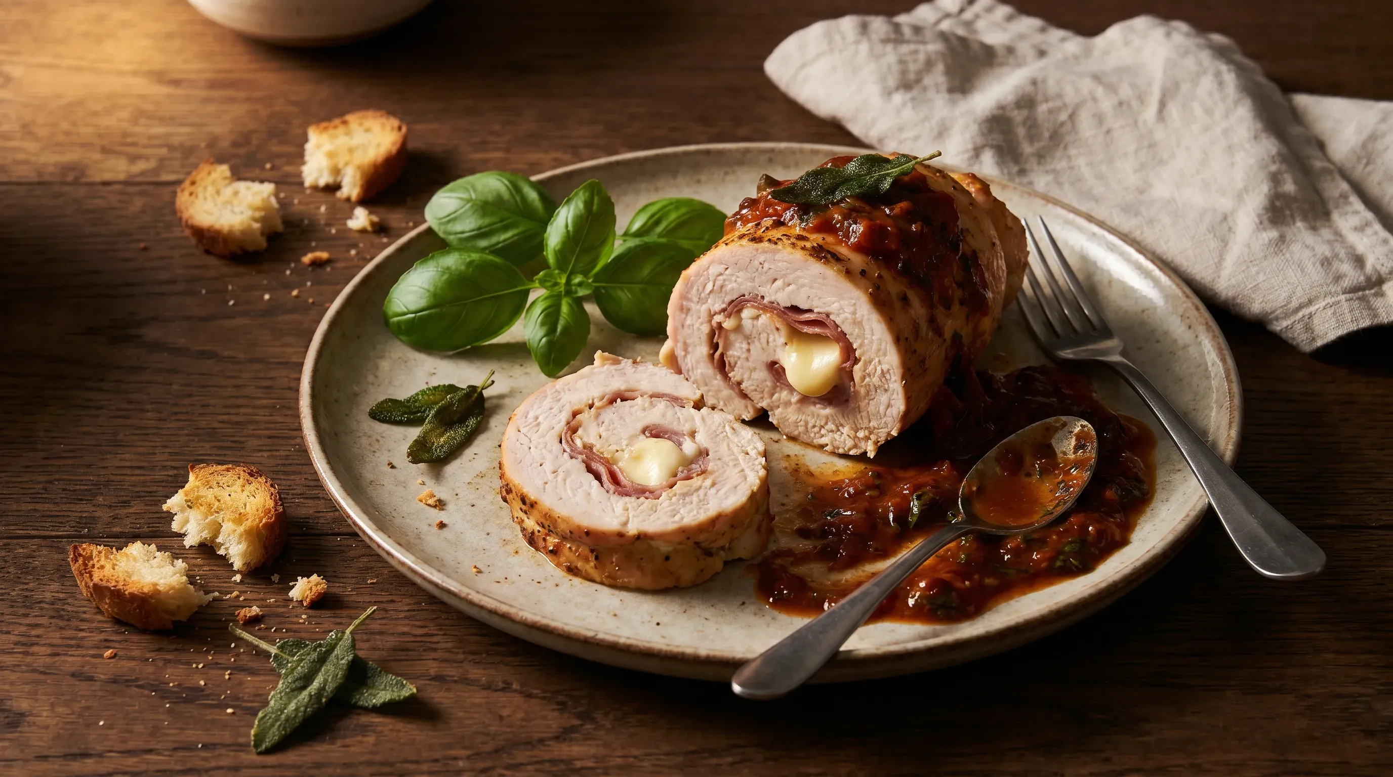 Puten-Mozzarella-Rouladen
